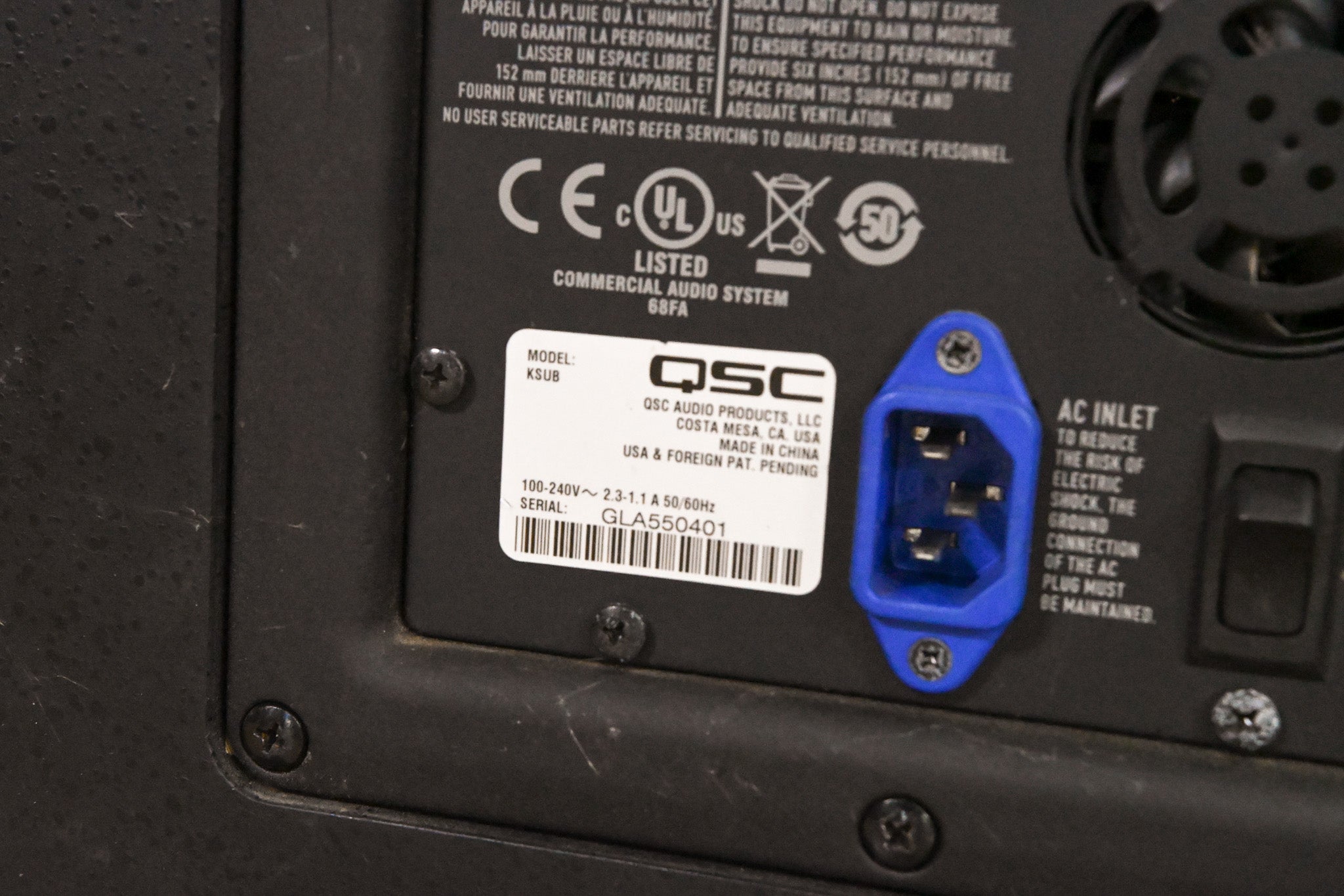 QSC KSub 1000W Dual 12" Powered Subwoofer