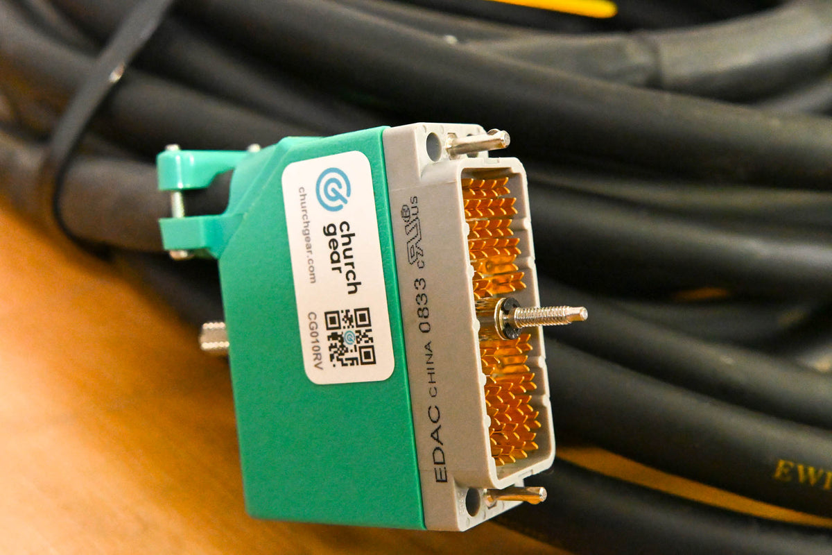 EWI 16-Channel EDAC to 16 XLRM Audio Snake Cable - 50'