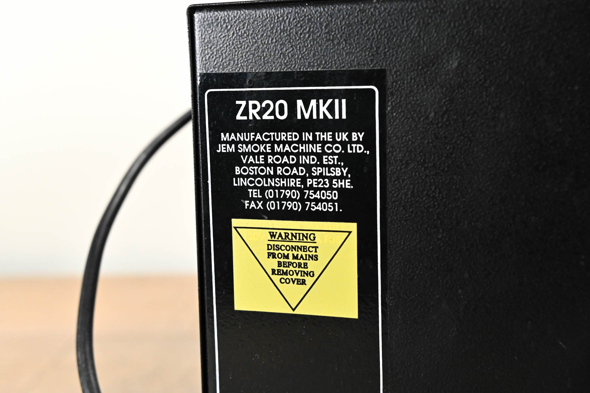 JEM ZR20 MKII Fog Machine