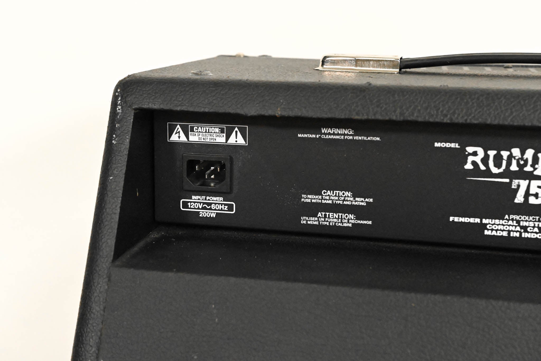 Fender Rumble 75 75W 1x12" Bass Combo Amplifier