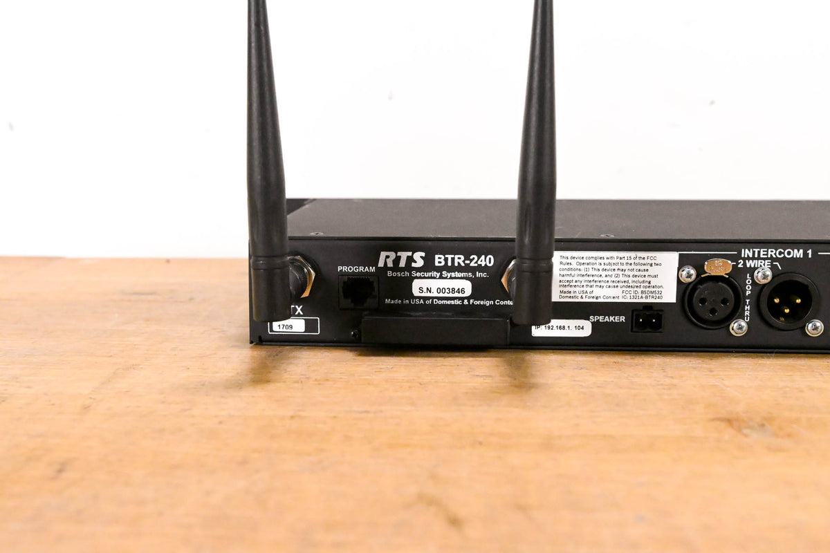 RTS BTR-240 2.4 GHz Wireless Intercom Base Station