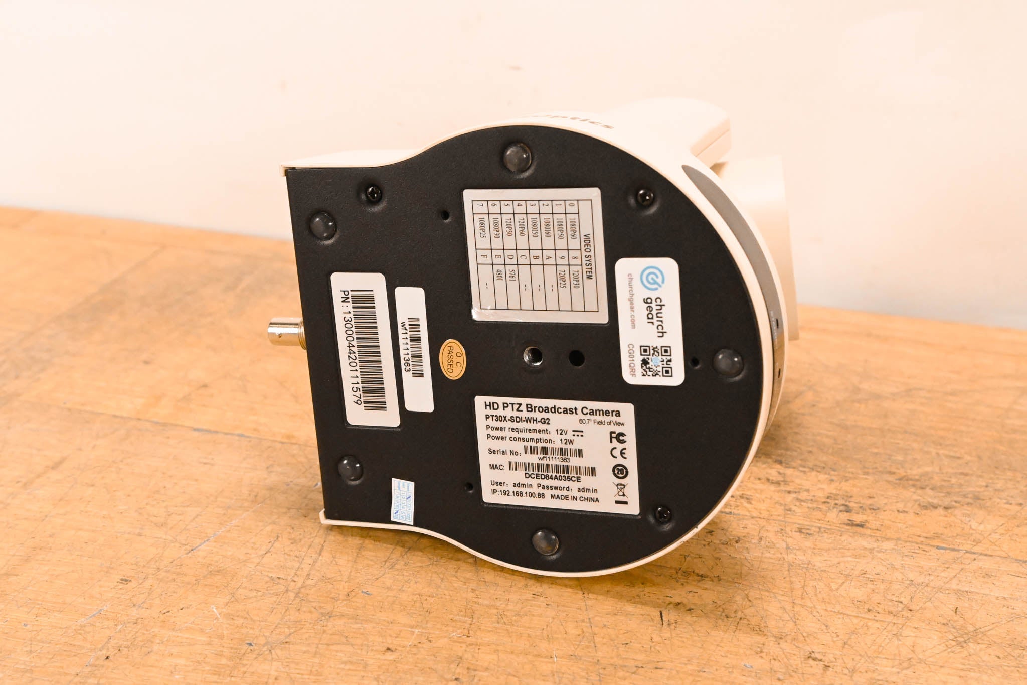 PTZOptics PT30X-SDI-WH-G2 30X-SDI Gen 2 PTZ Camera (NO POWER SUPPLY)