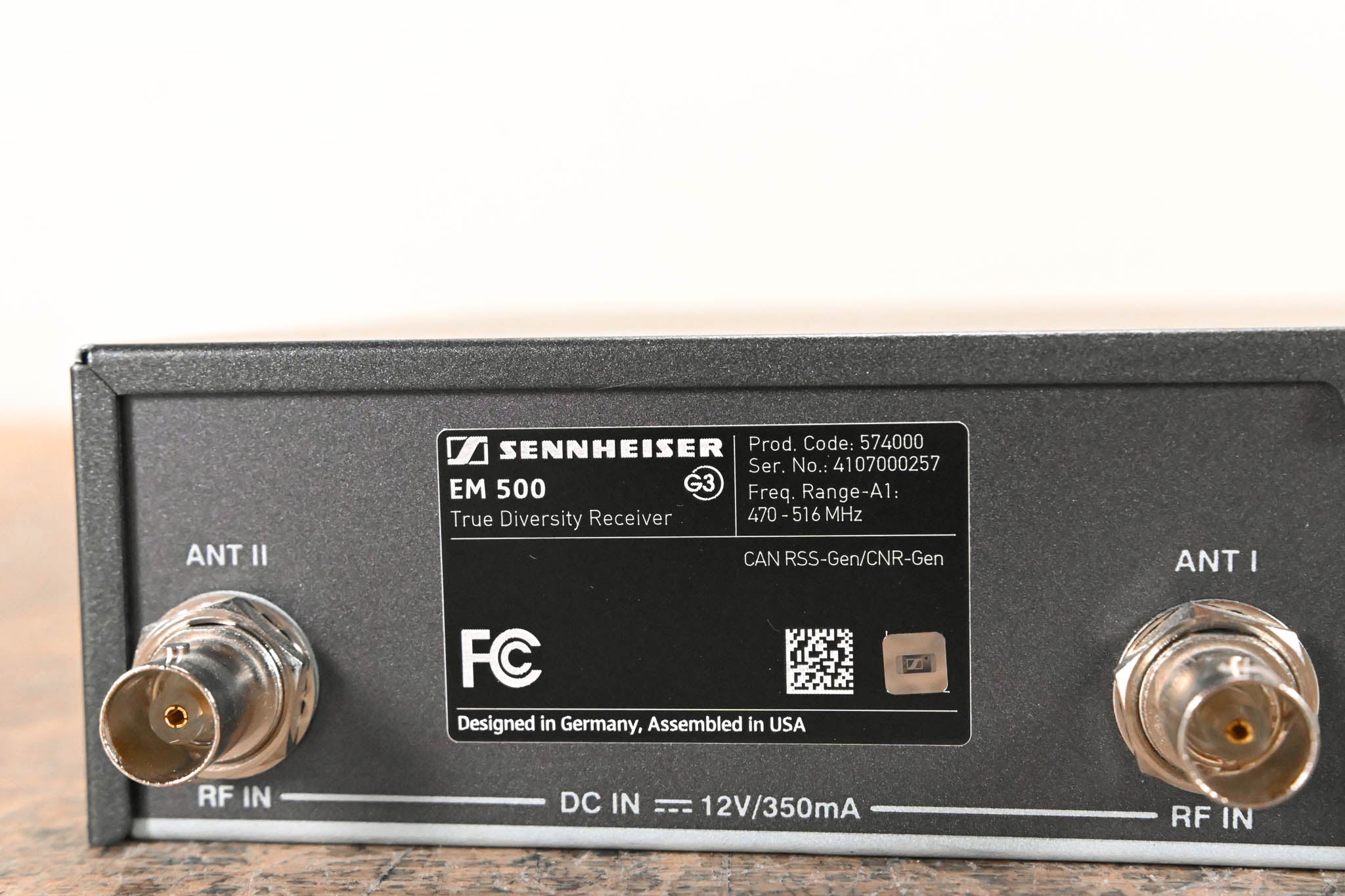 Sennheiser ew 500-945 G3 Handheld Mic System 470-516 MHz NO POWER SUPPLY