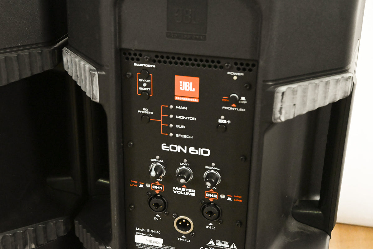 JBL EON610 10" Two-Way Powered Speaker (PAIR)