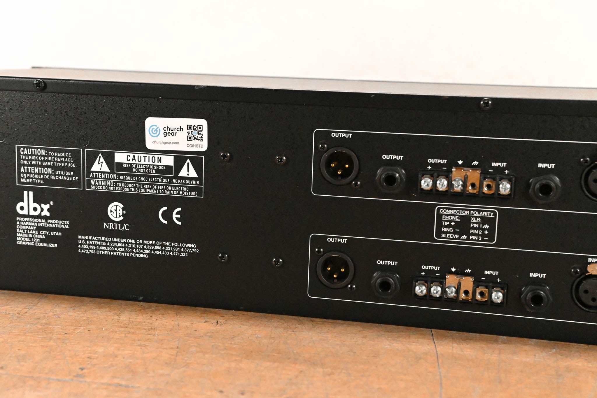 dbx 1231 Dual-Channel 31-Band Graphic Equalizer