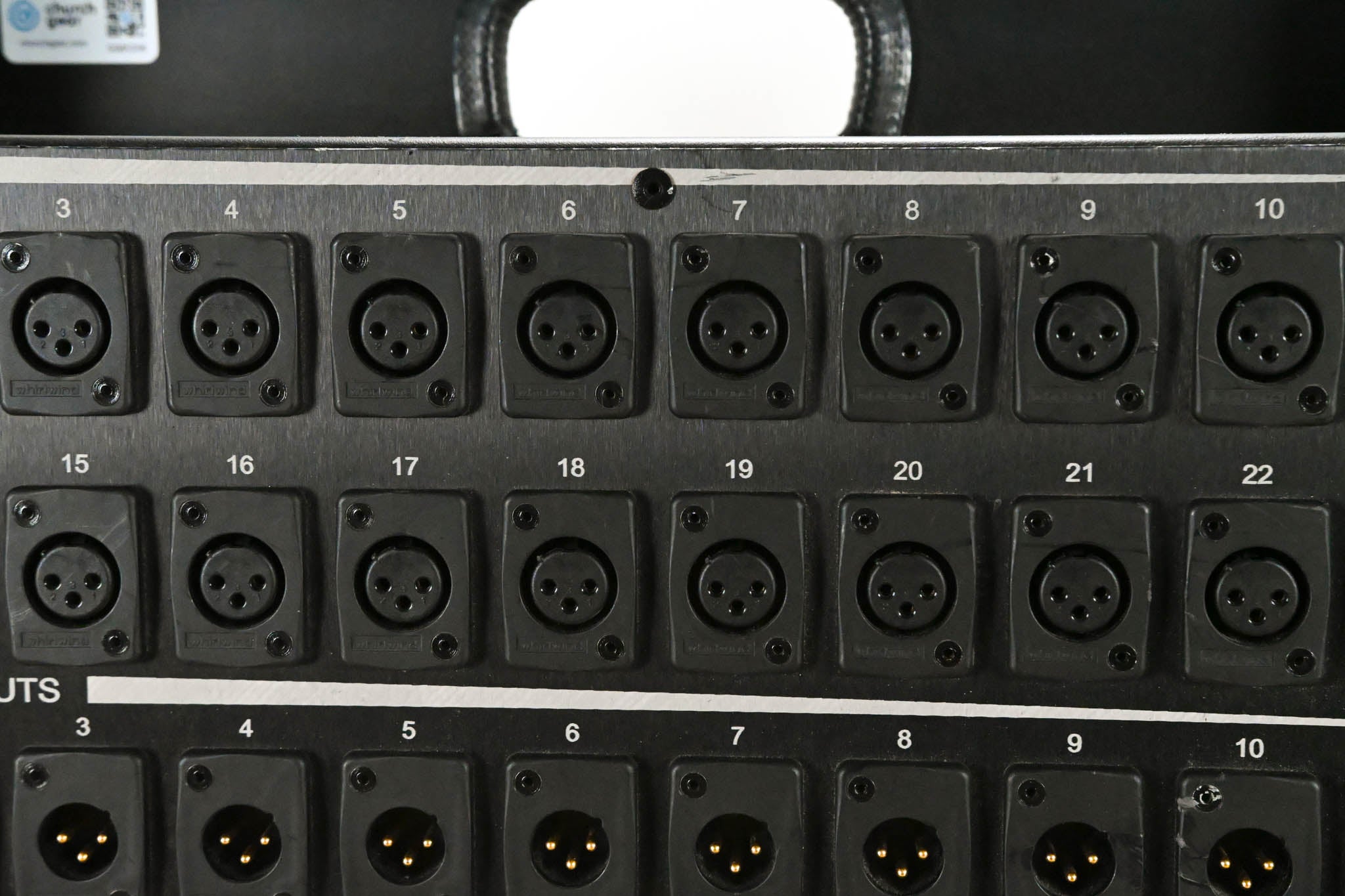 Whirlwind SB Series SB24T11G 24-Channel Passive Mic Splitter