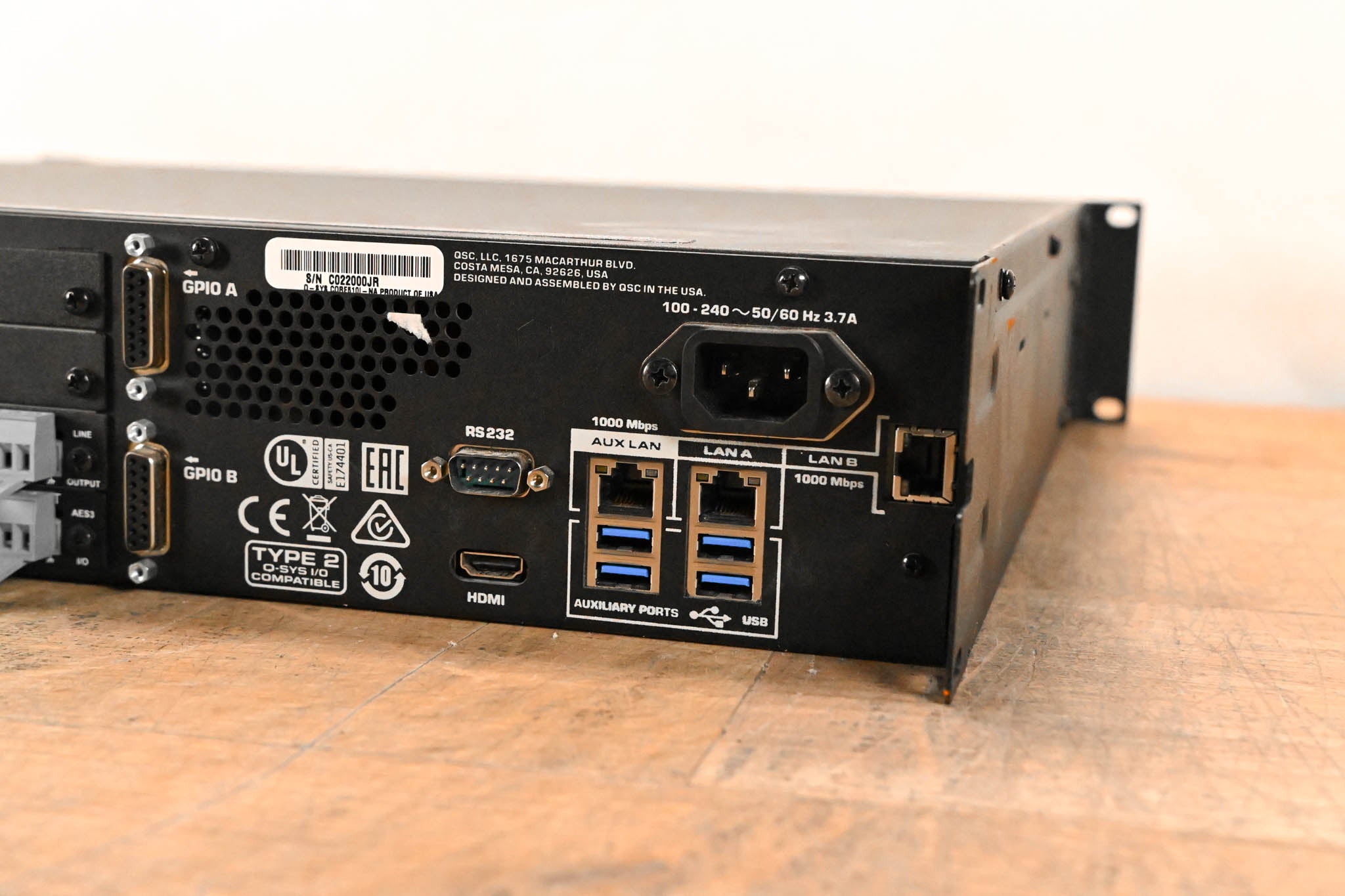 QSC Q-SYS CORE 510i Integrated Core Processor with Dante Card