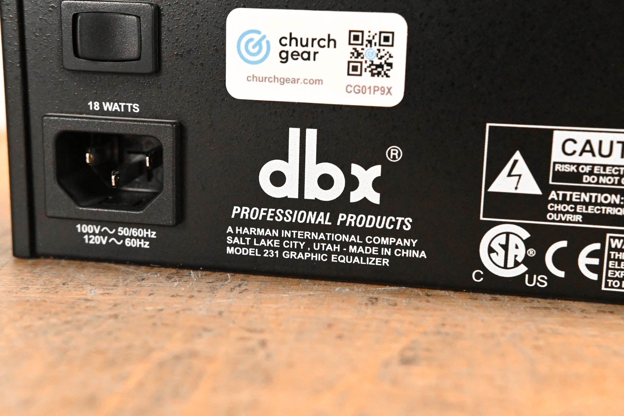dbx 231 Dual-Channel 31-Band Graphic Equalizer