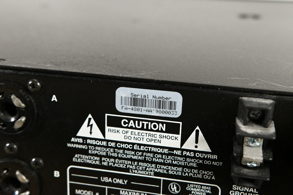 Crest Audio 4801 2-Channel Power Amplifier