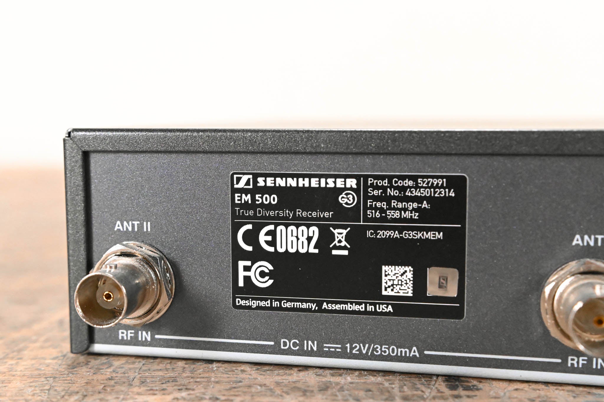 Sennheiser EM 500 G3 Wireless Receiver - 516-558 MHz (NO POWER SUPPLY)