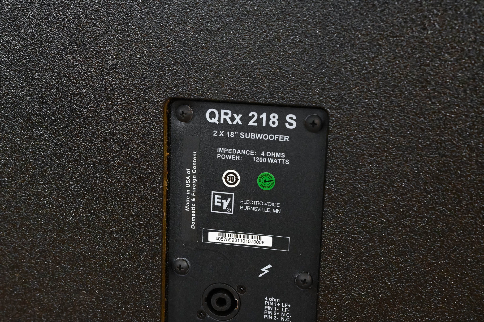 Electro-Voice (EV) QRx 218S Compact Dual 18" Subwoofer