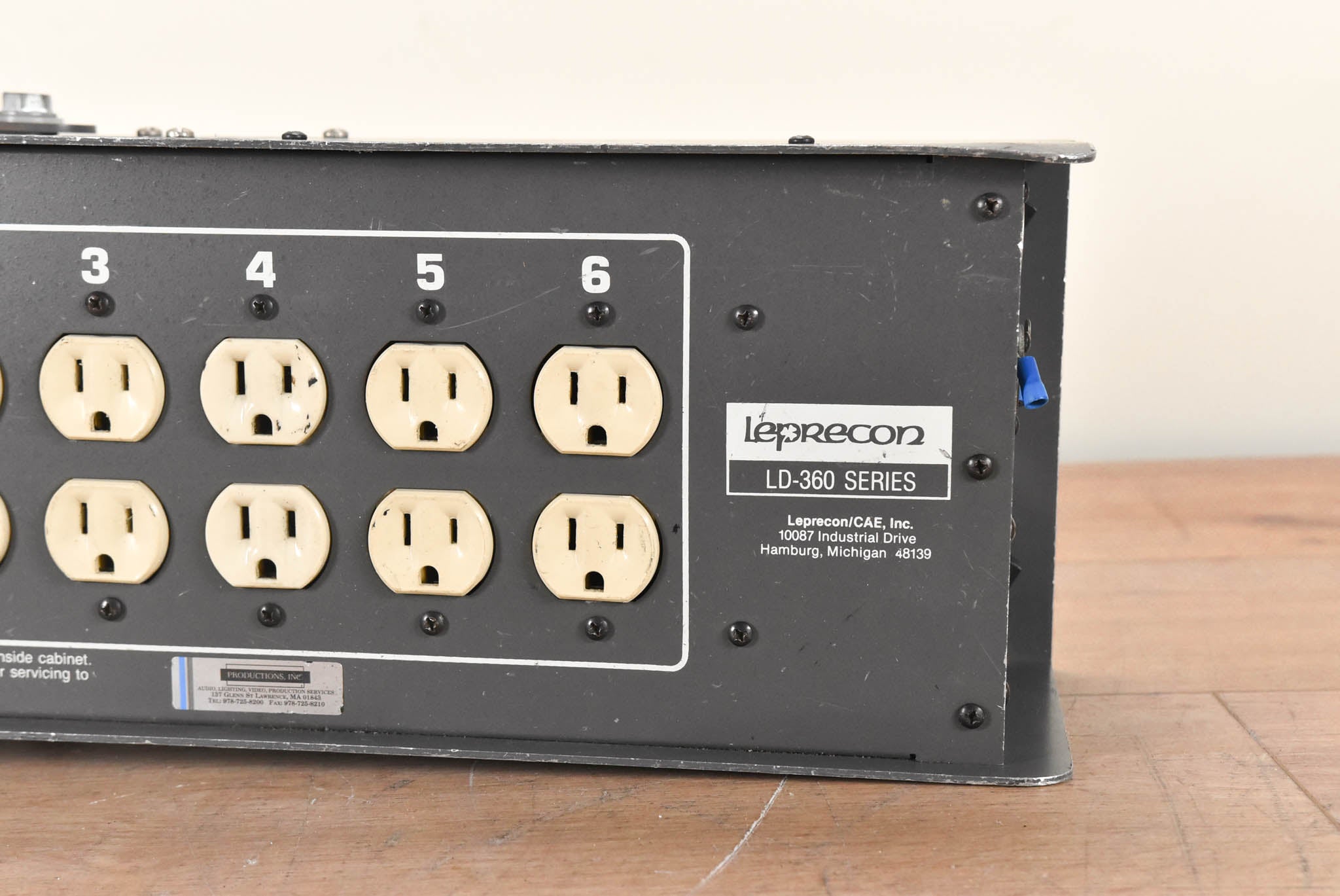 Leprecon LD-360-DMX-HP 6-Channel Edison DMX Dimmer Pack