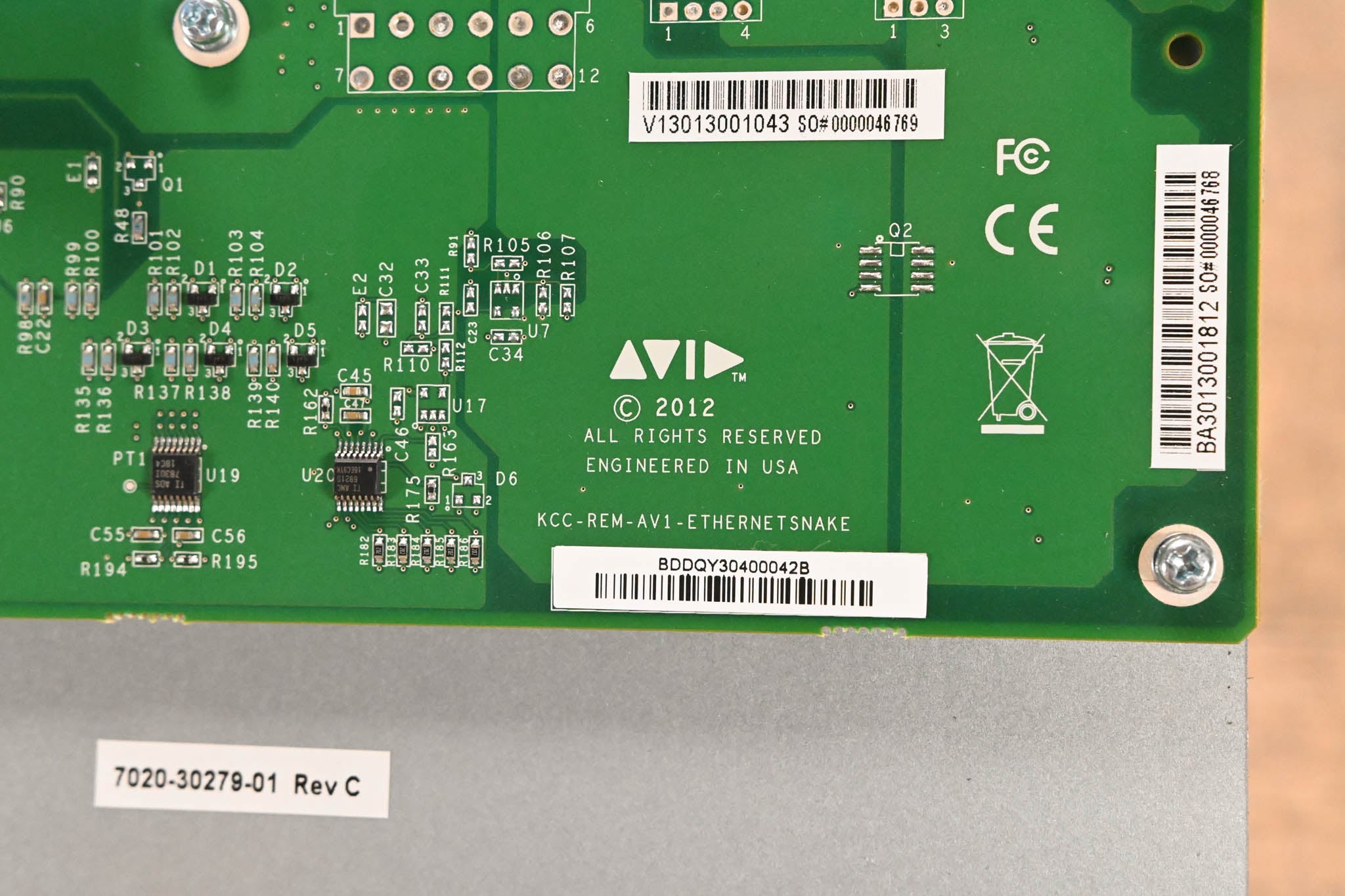 AVID Ethernet Snake Card for VENUE Mix Rack or SC48