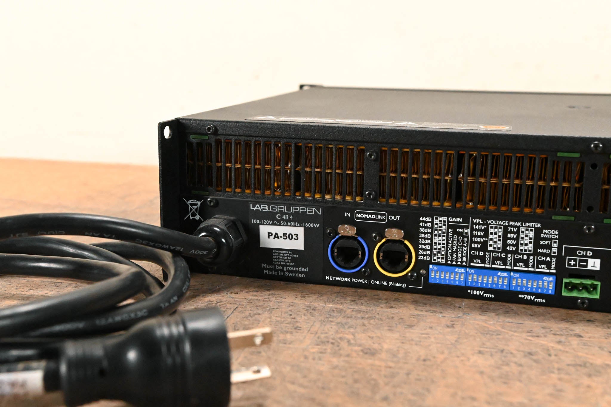 Lab Gruppen C 48:4 4800W 4-Channel Power Amplifier
