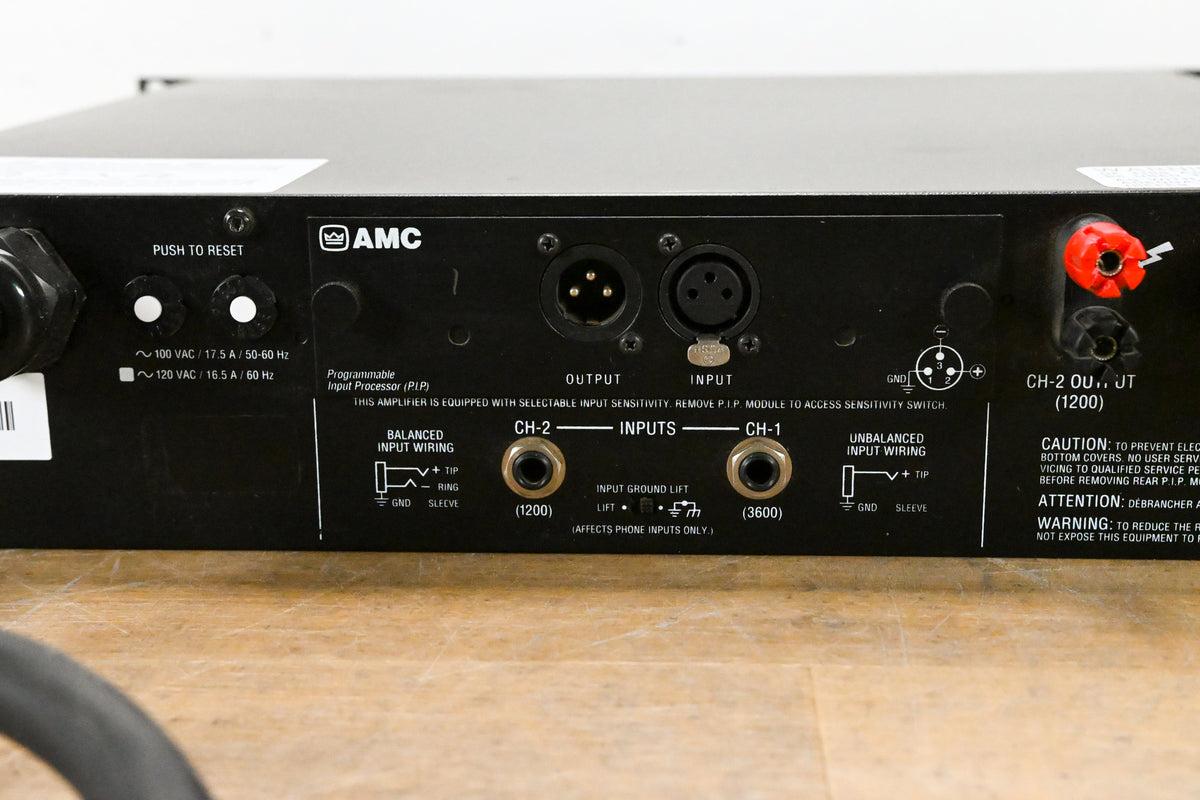 Crown Macro-Tech 36x12 2-Channel Power Amplifier