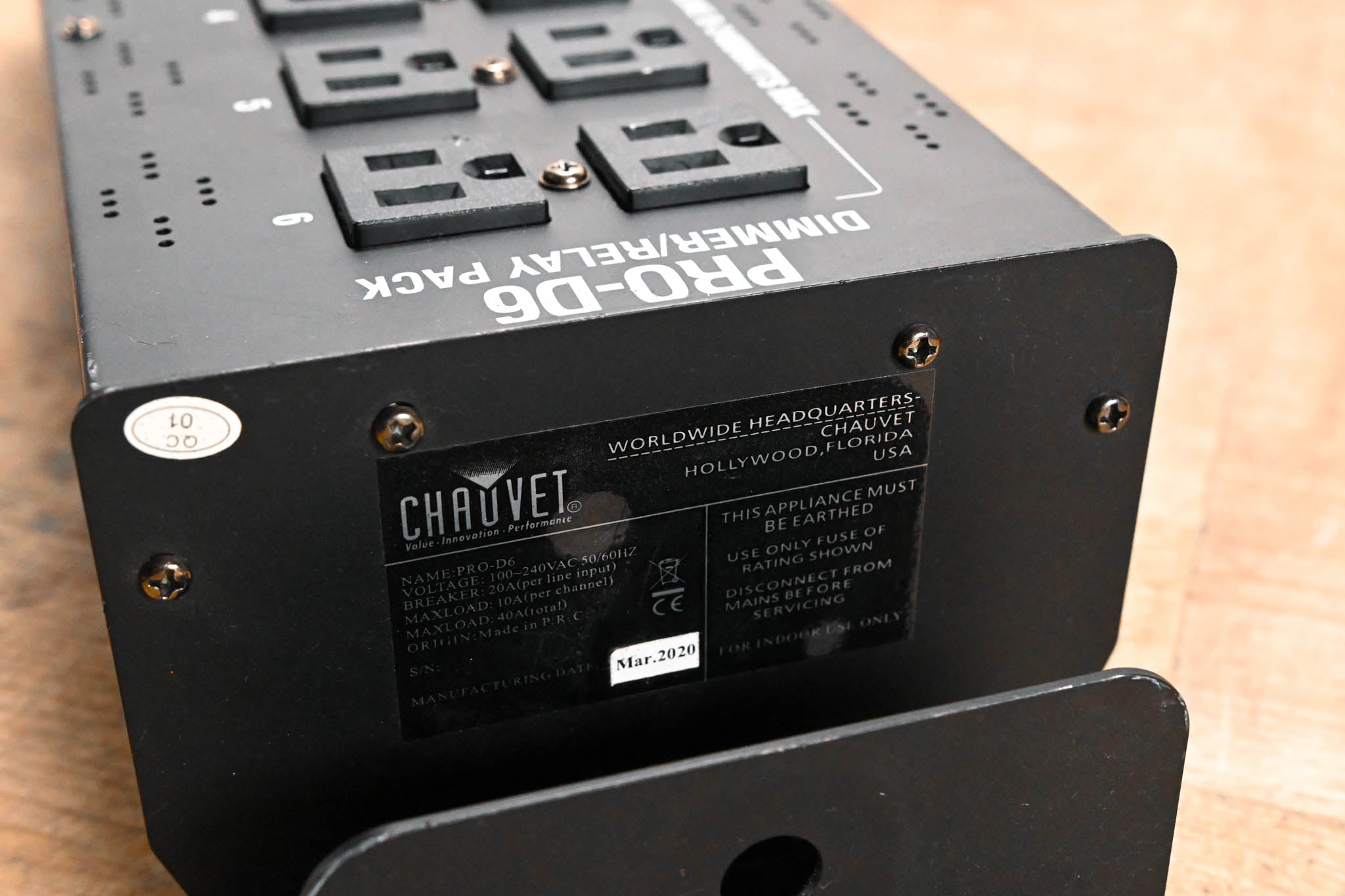 Chauvet DJ Pro-D6 6-Channel DMX-512 Dimmer/Switch Pack