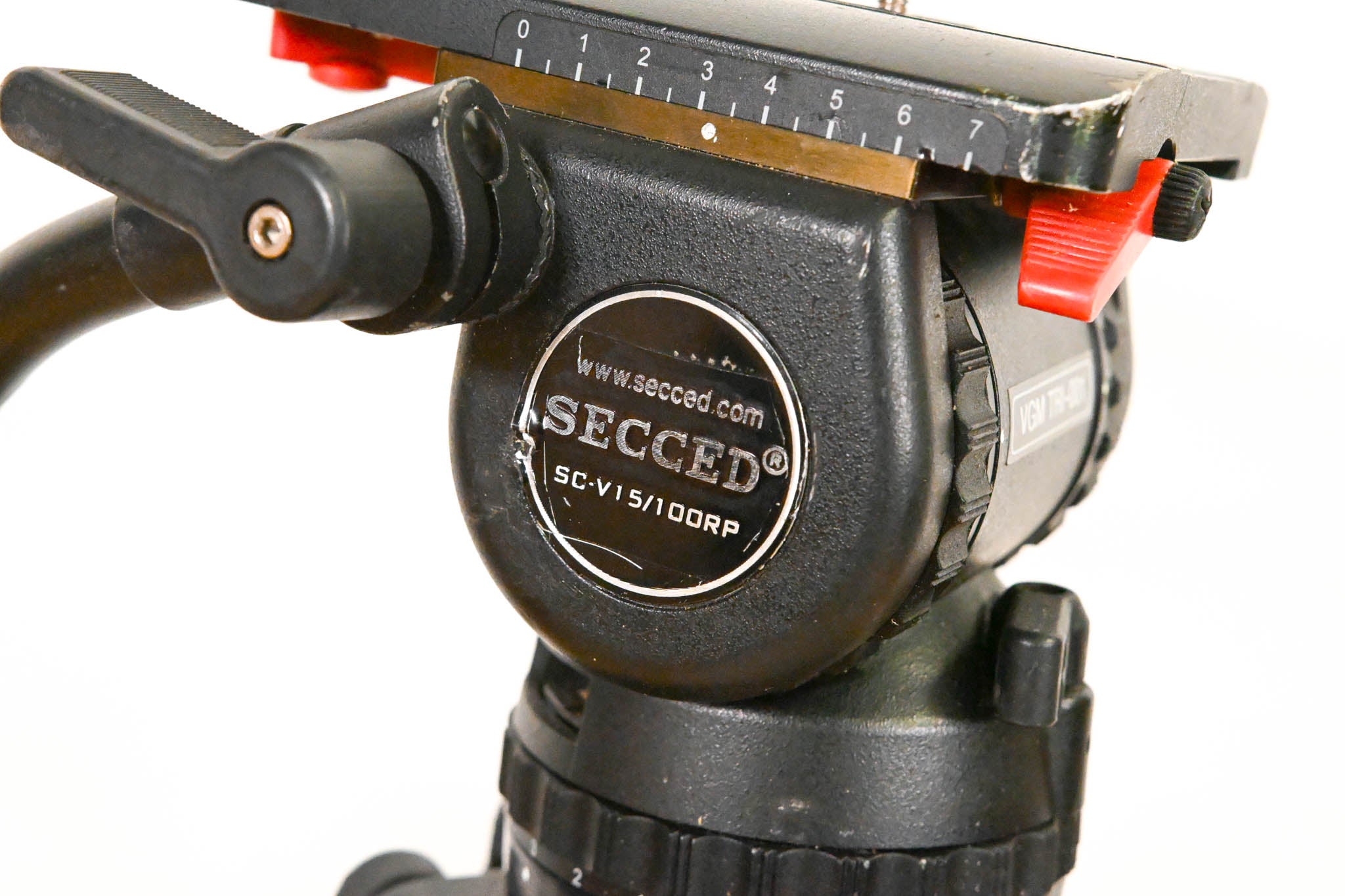 Secced SC-V15/100RP 100mm Fluid Head w/ Tripod Legs, Spreader & Case