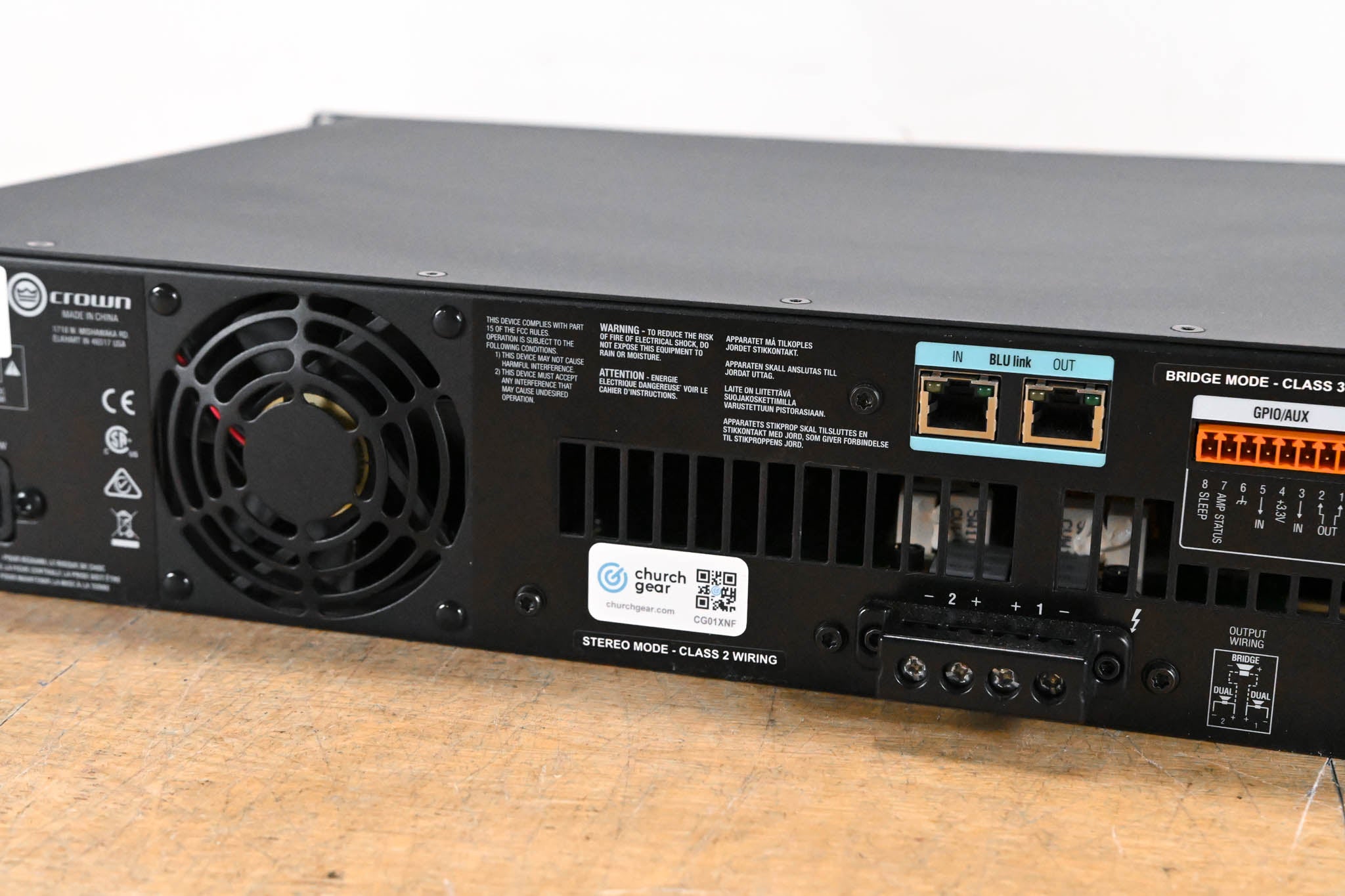 Crown CDi 2|1200BL 2-Channel DriveCore Series Power Amp w/ BLU Link