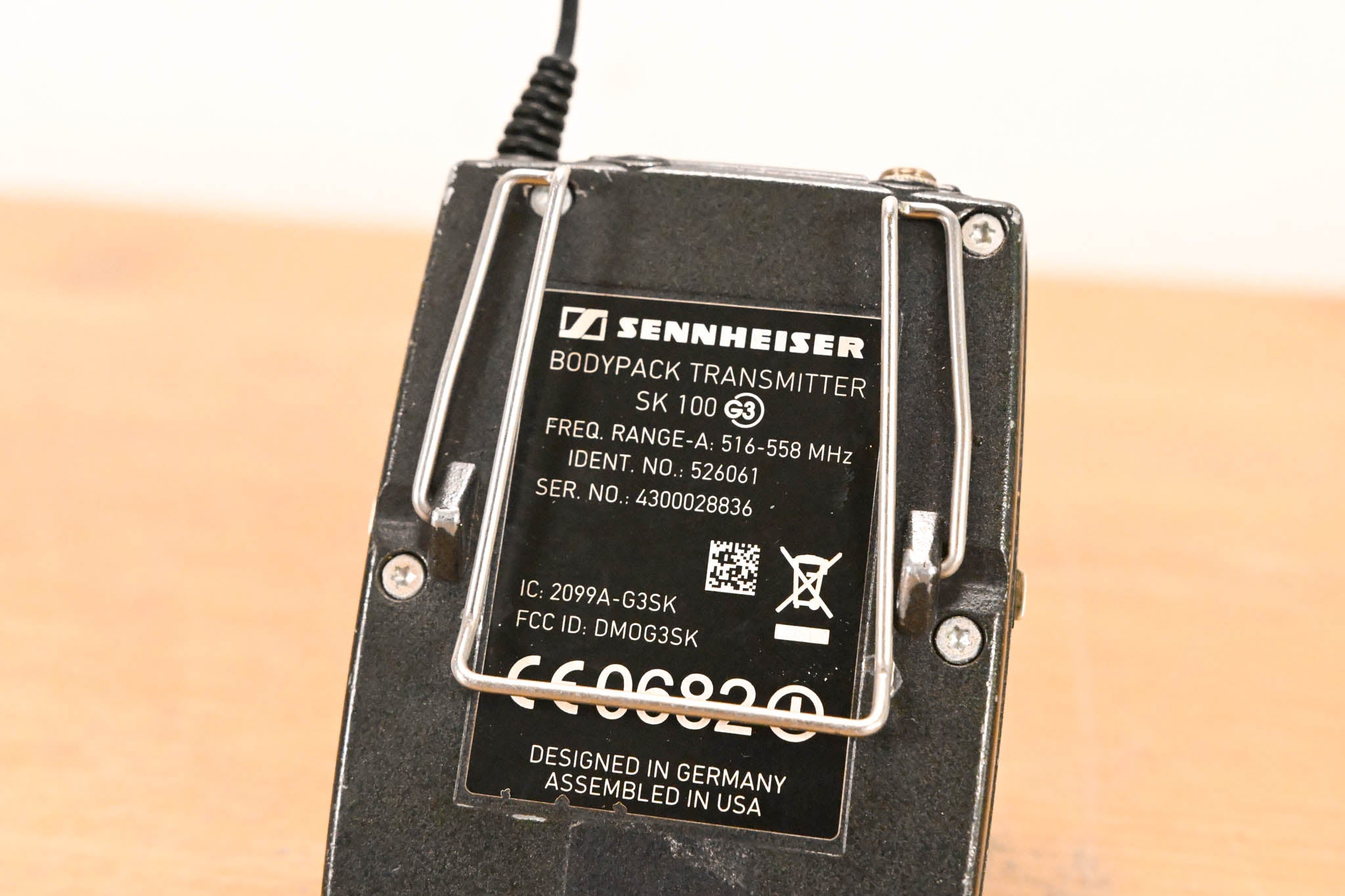 Sennheiser ew 100 G3 Bodypack Wireless System - A Range NO POWER SUPPLY