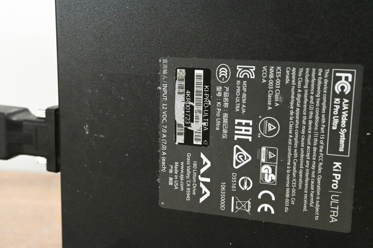 AJA Ki Pro Ultra File Based Recorder/Player (NO POWER SUPPLY)