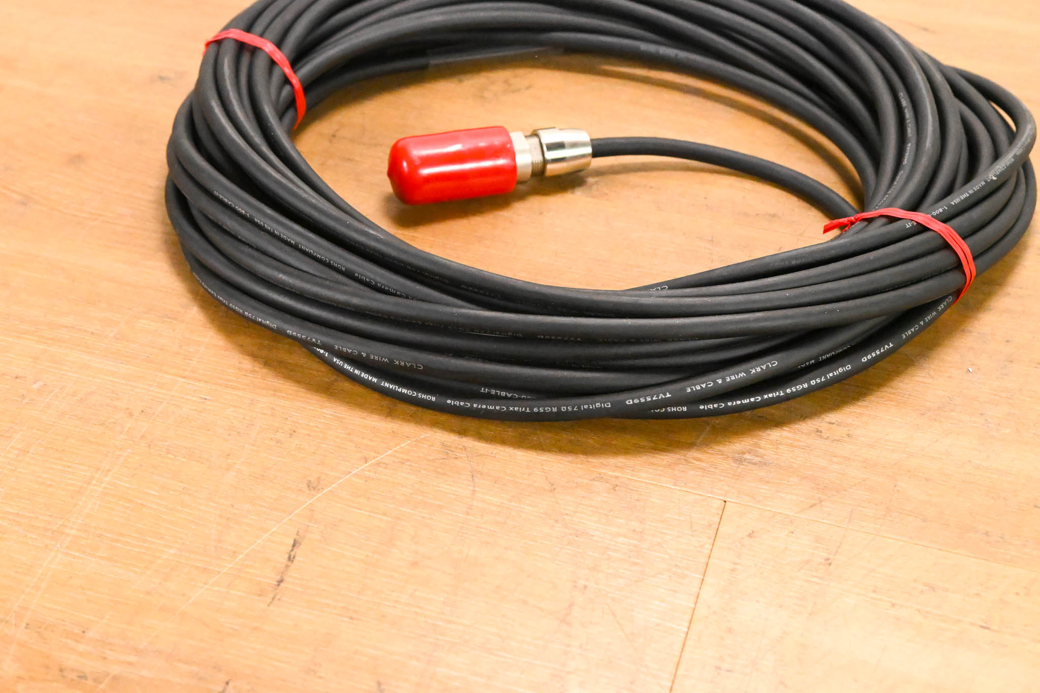 Clark Wire & Cable TV7559D RG59 Triax Broadcast Camera Cable - 75'