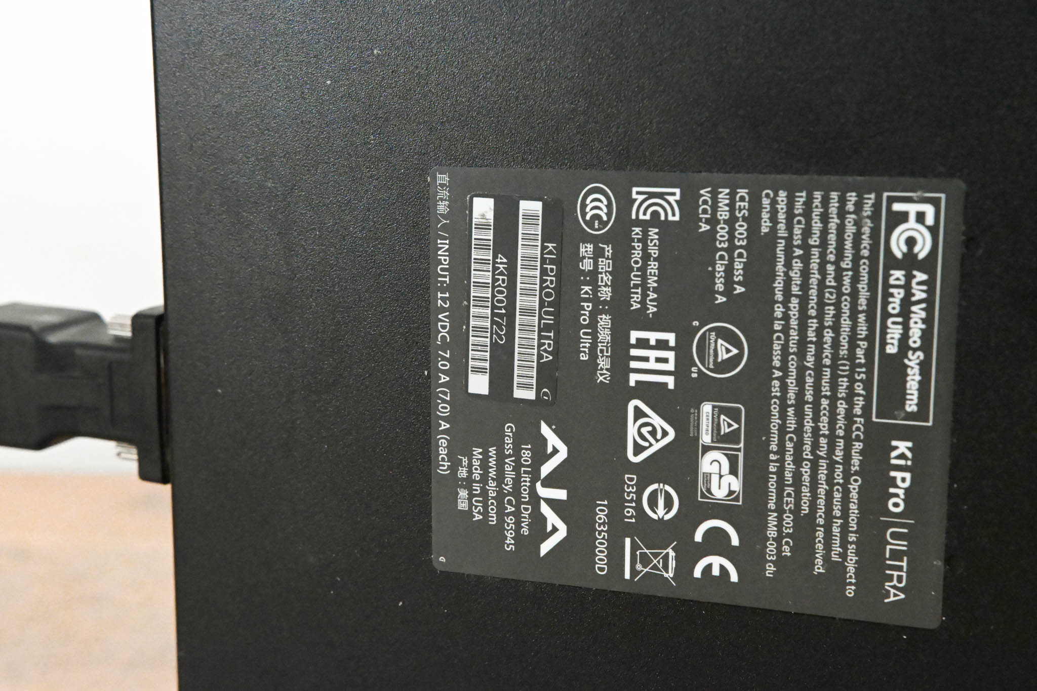 AJA Ki Pro Ultra File Based Recorder/Player (NO POWER SUPPLY)
