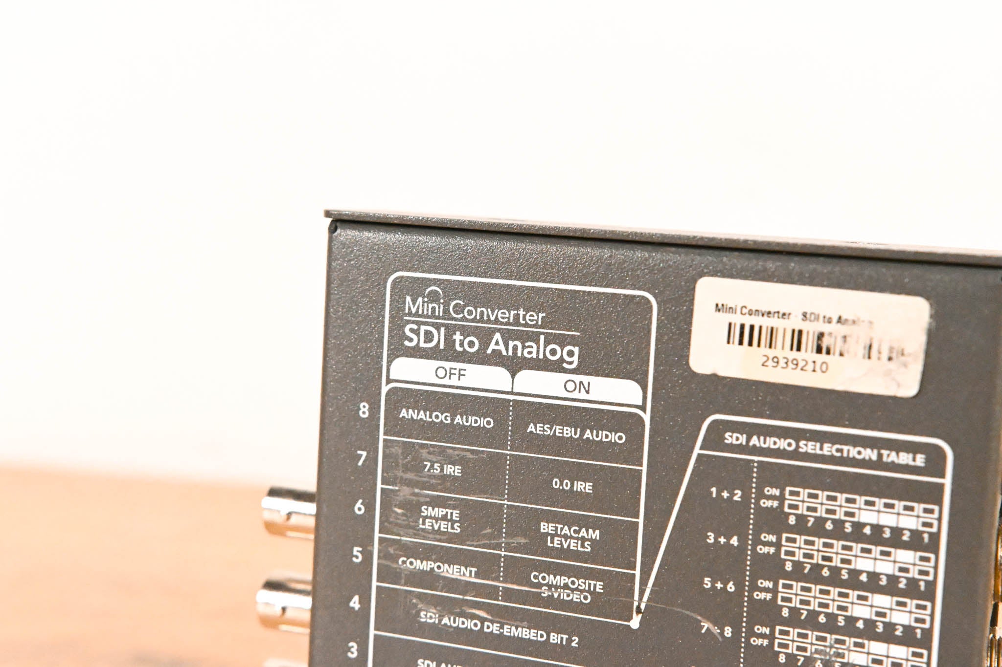 Blackmagic Design Mini Converter SDI to Analog (NO POWER SUPPLY)