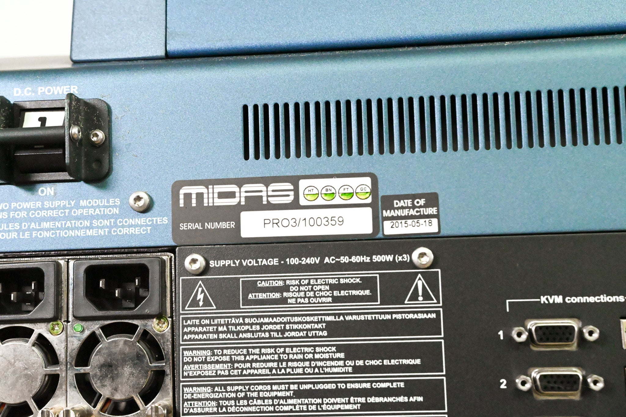 Midas PRO6 64-Channel Digital Console with DL371 Audio System Engine