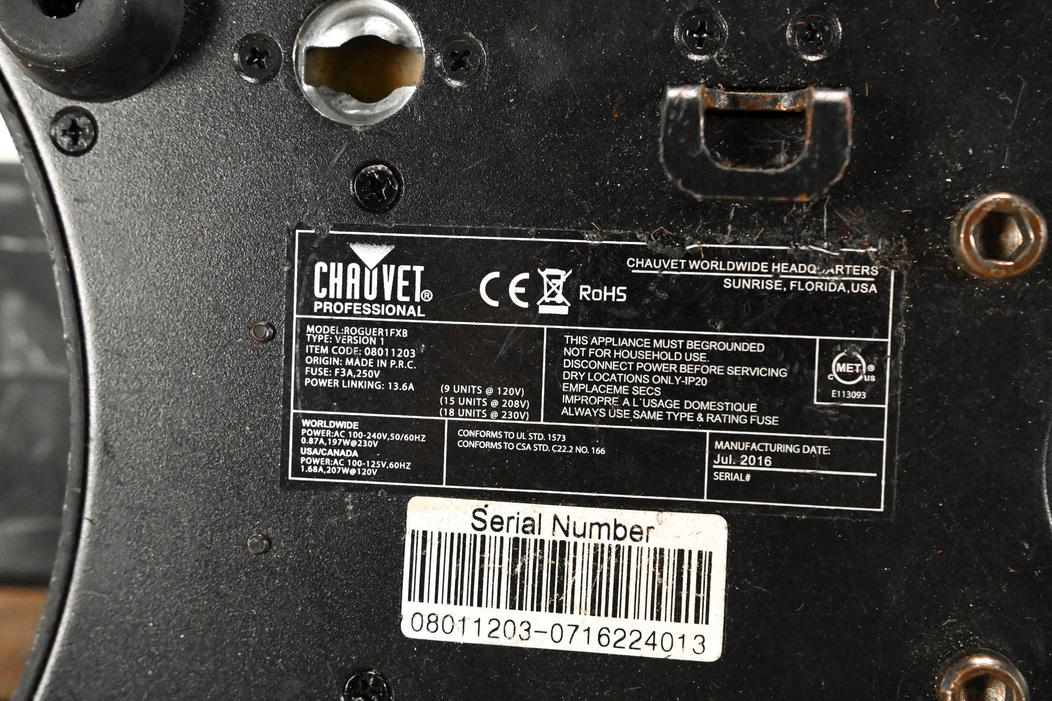 Chauvet Rogue R1 FX-B Multi-Beam Moving Light