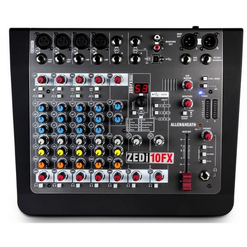 4 Mic/Line 2 with Active DI, 2 Stereo Inputs, 4 ch (AH-ZEDI10FX)