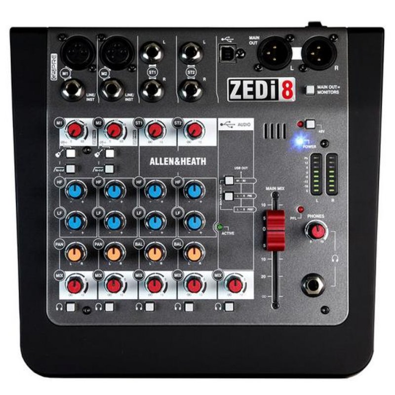 2 Mic/Line with Active DI 2 Stereo Inputs, 24/96kH (AH-ZEDI8)