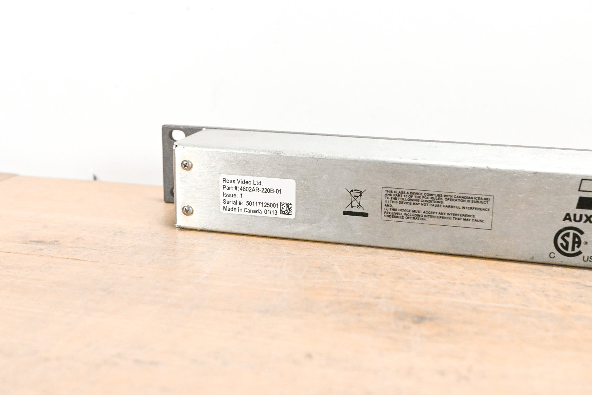 Ross 4802AR-220B 47-Button Auxiliary Control Panel (NO POWER SUPPLY)