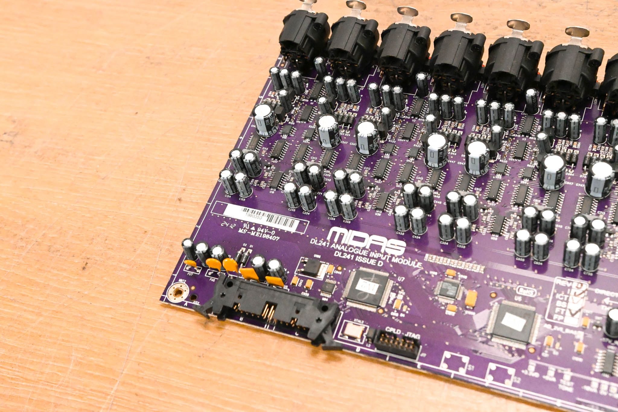 Midas DL241 Analogue Input Module 8-Channel XLR Card - Issue D