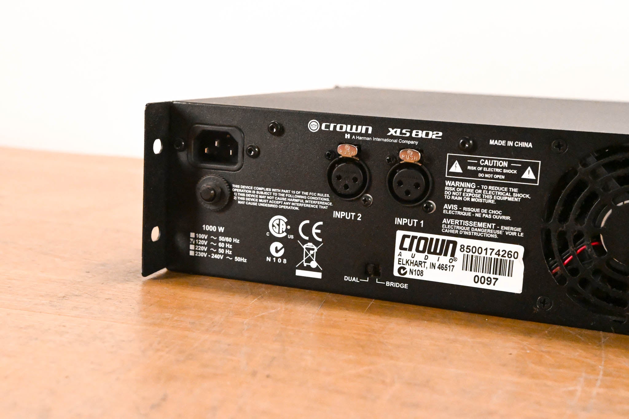 Crown XLS 802 2-Channel Power Amplifier