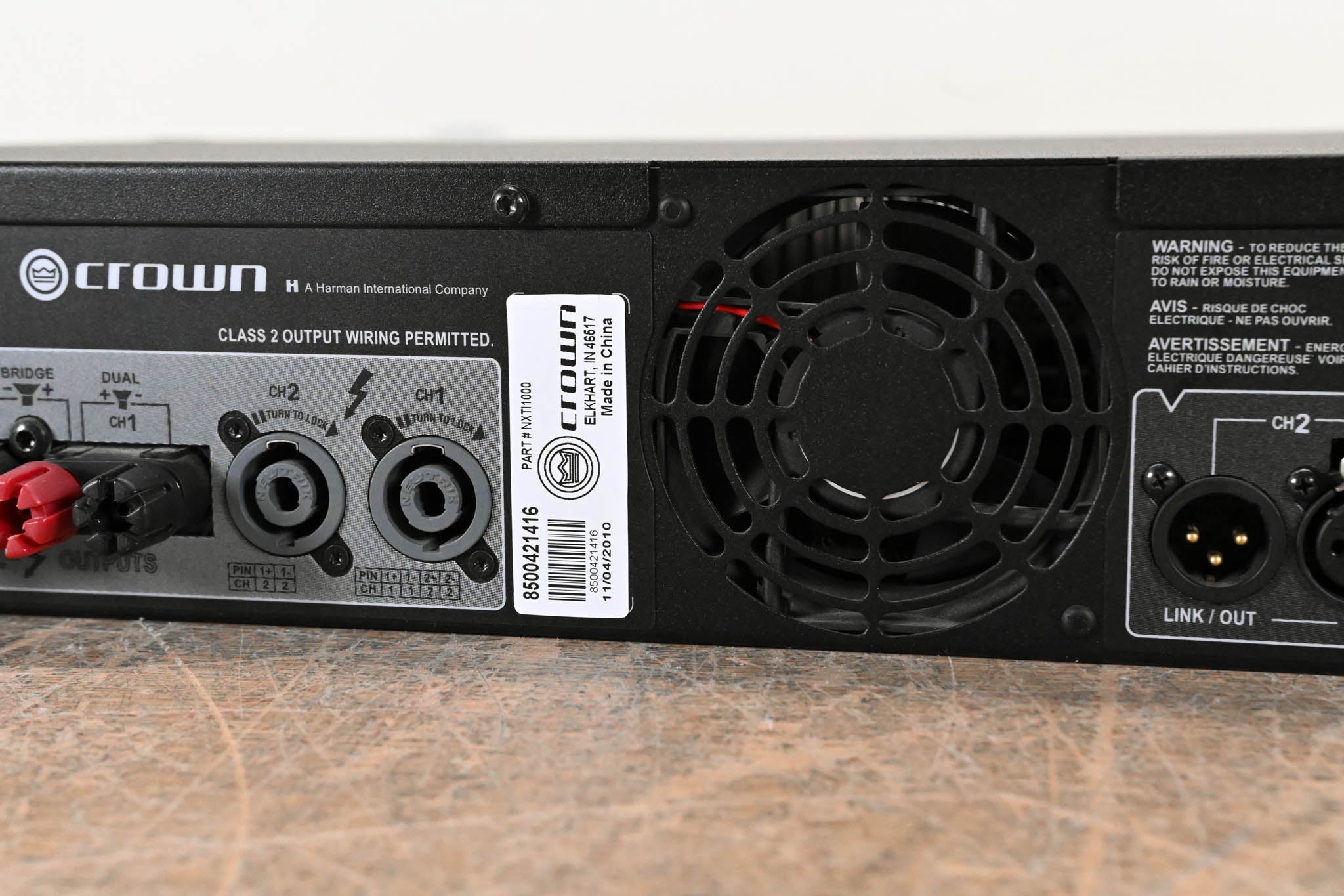 Crown XTi 1000 Stereo Power Amplifier with DSP