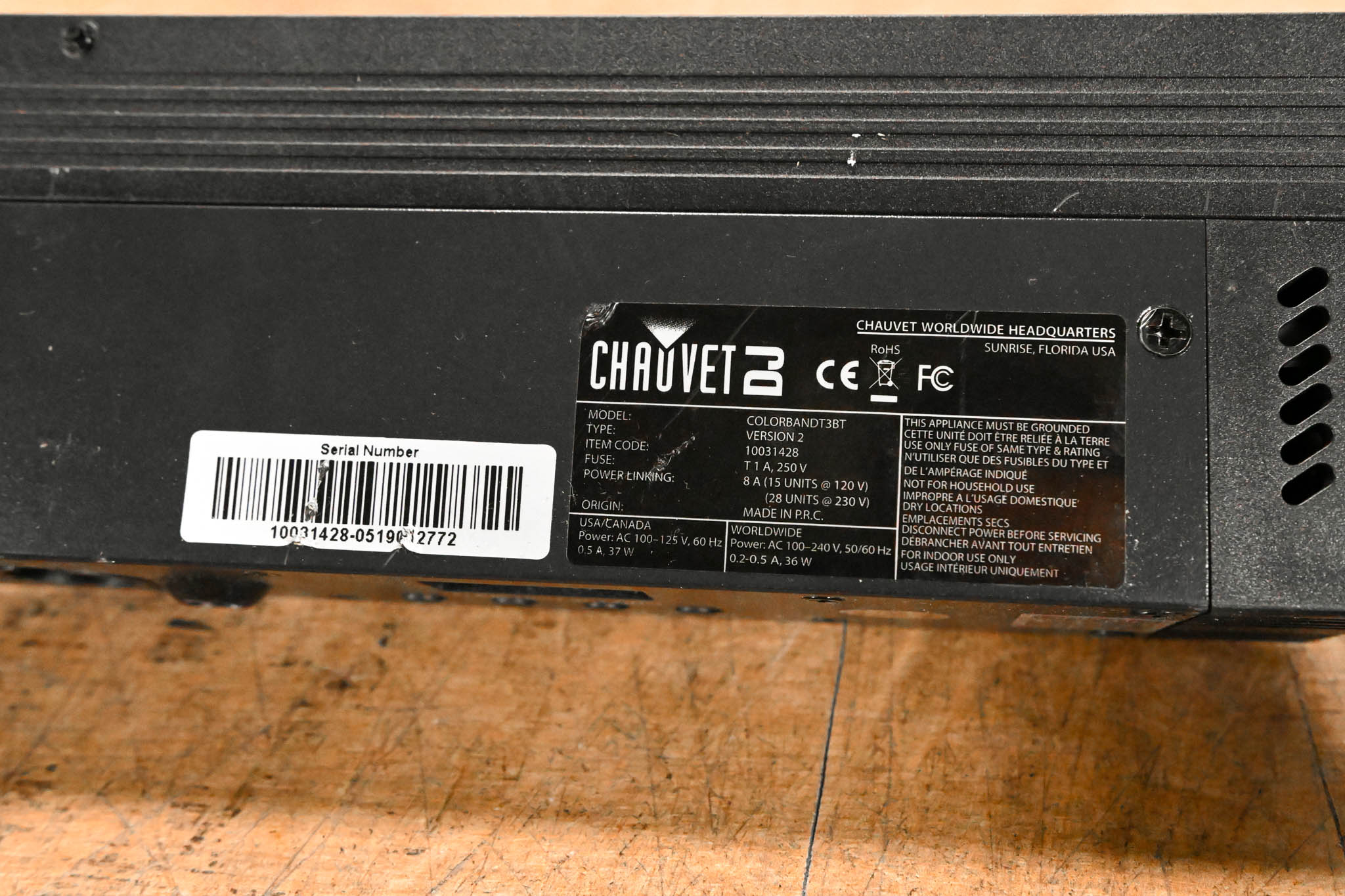 Chauvet COLORband T3BT Linear Wash Light with Bluetooth