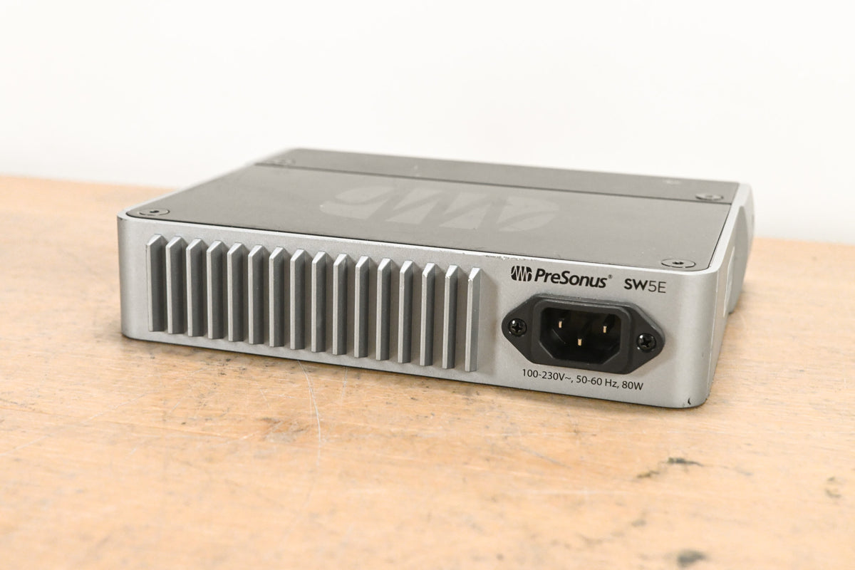 PreSonus SW5E 5-Port AVB Network Switch and Bridge w/ PoE