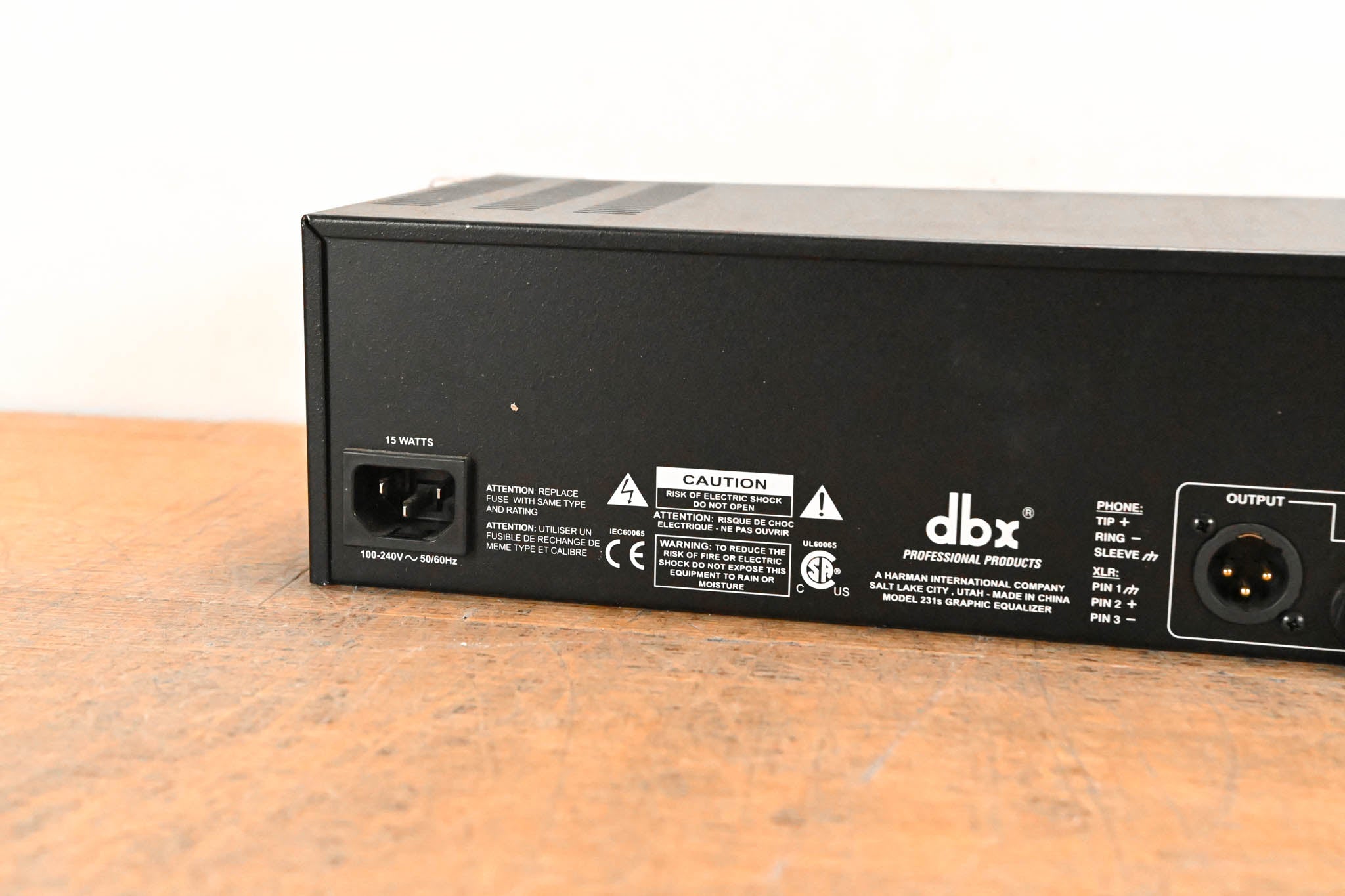 dbx 231s Two-Channel 31-Band Equalizer