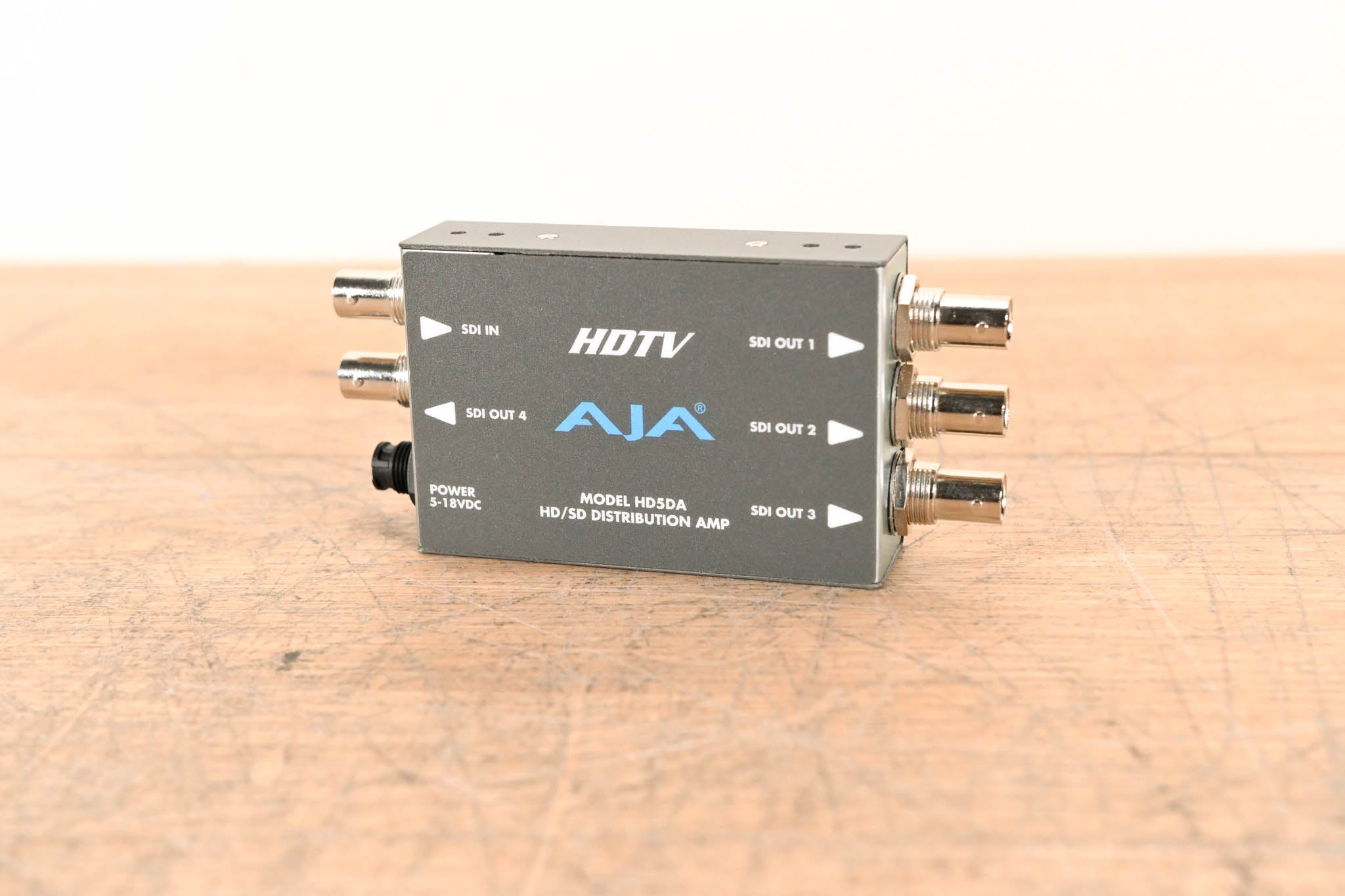 AJA HD5DA 1x4 HD/SD-SDI Distribution Amplifier/Repeater NO POWER SUPPLY