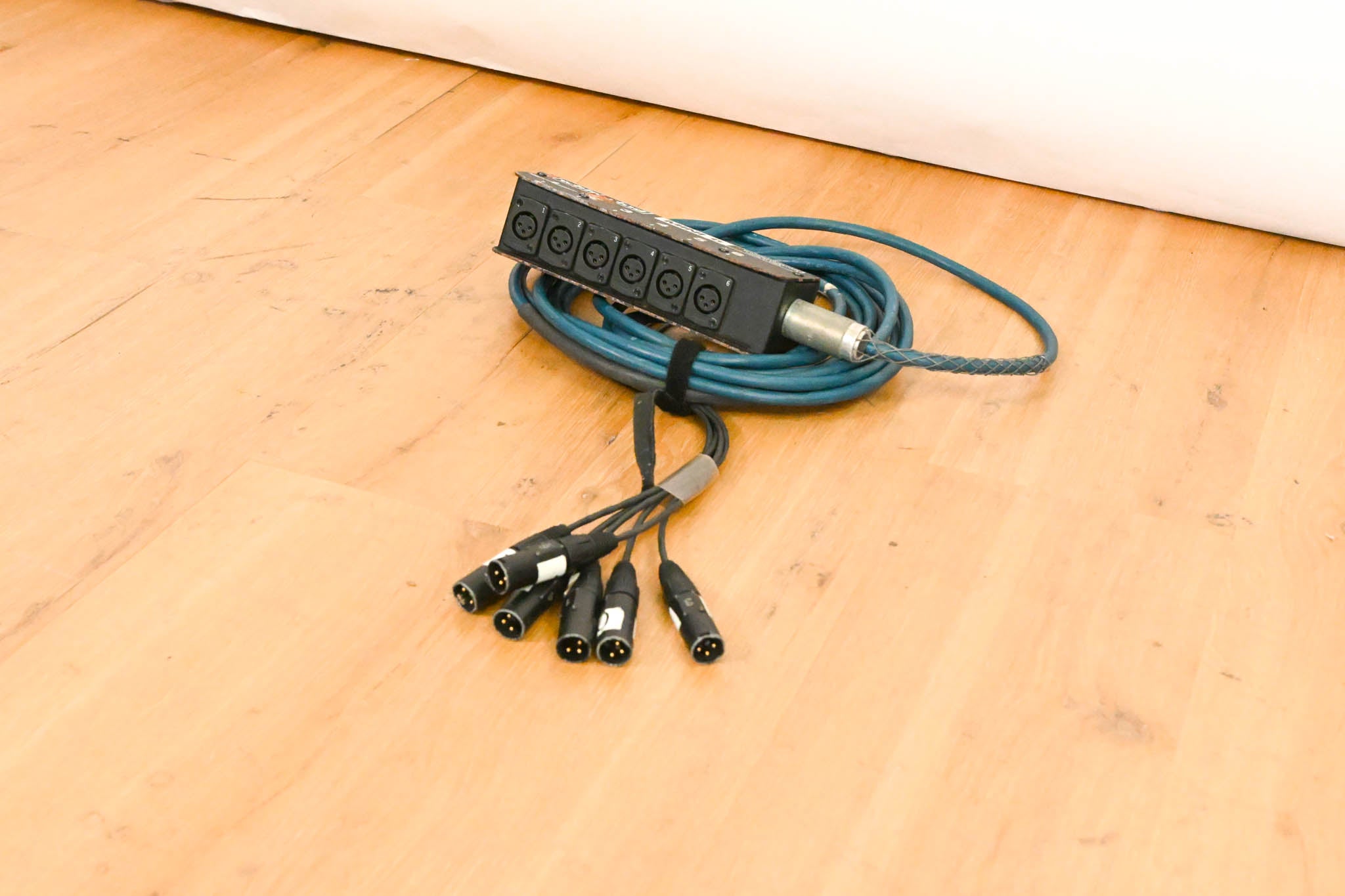 Whirlwind MS-6-M-NR-025 Mini 6 6-Channel Low-Profile Drop Snake - 25 ft