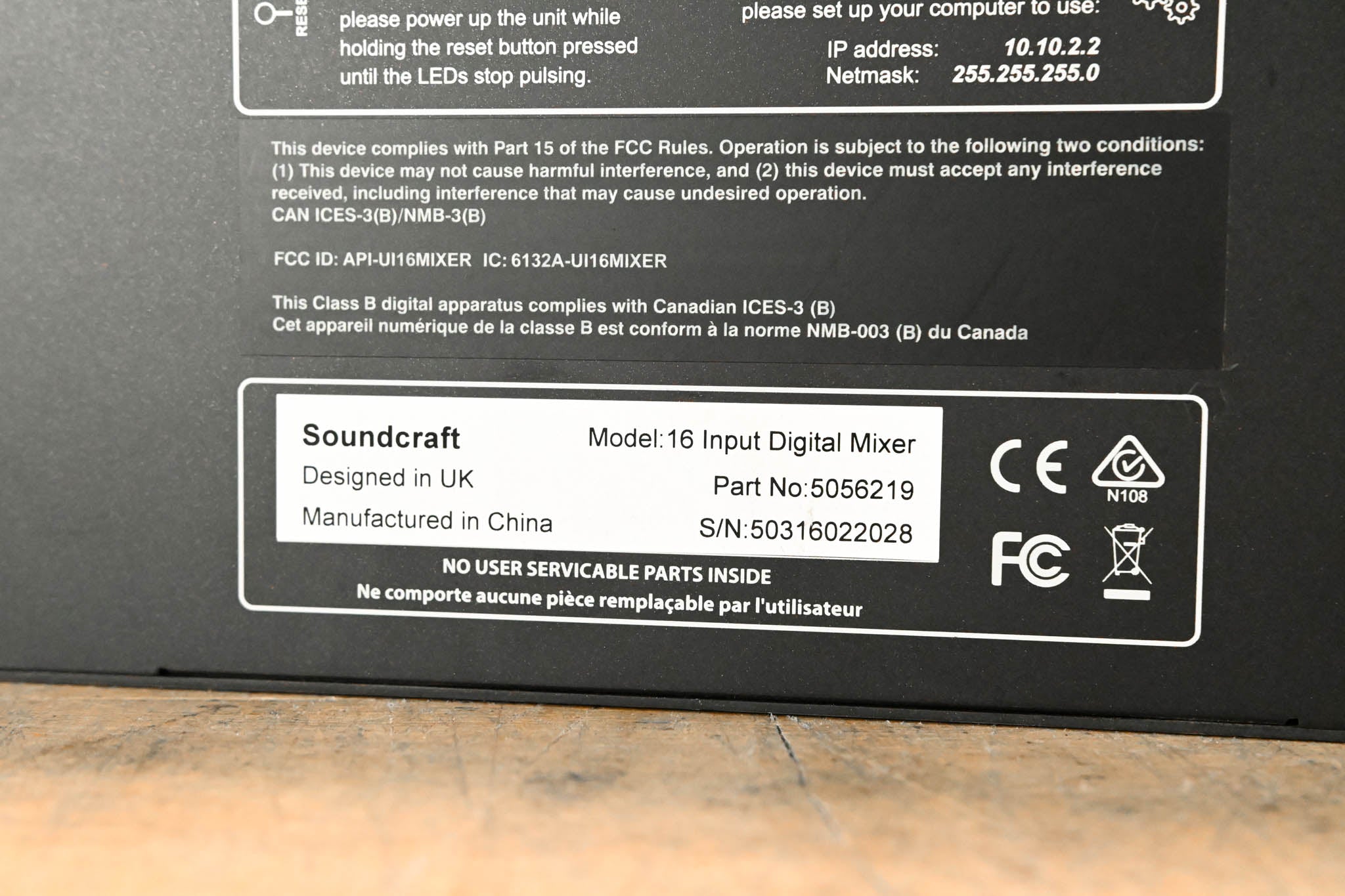 Soundcraft Ui16 16-Input Remote-Controlled Digital Mixer