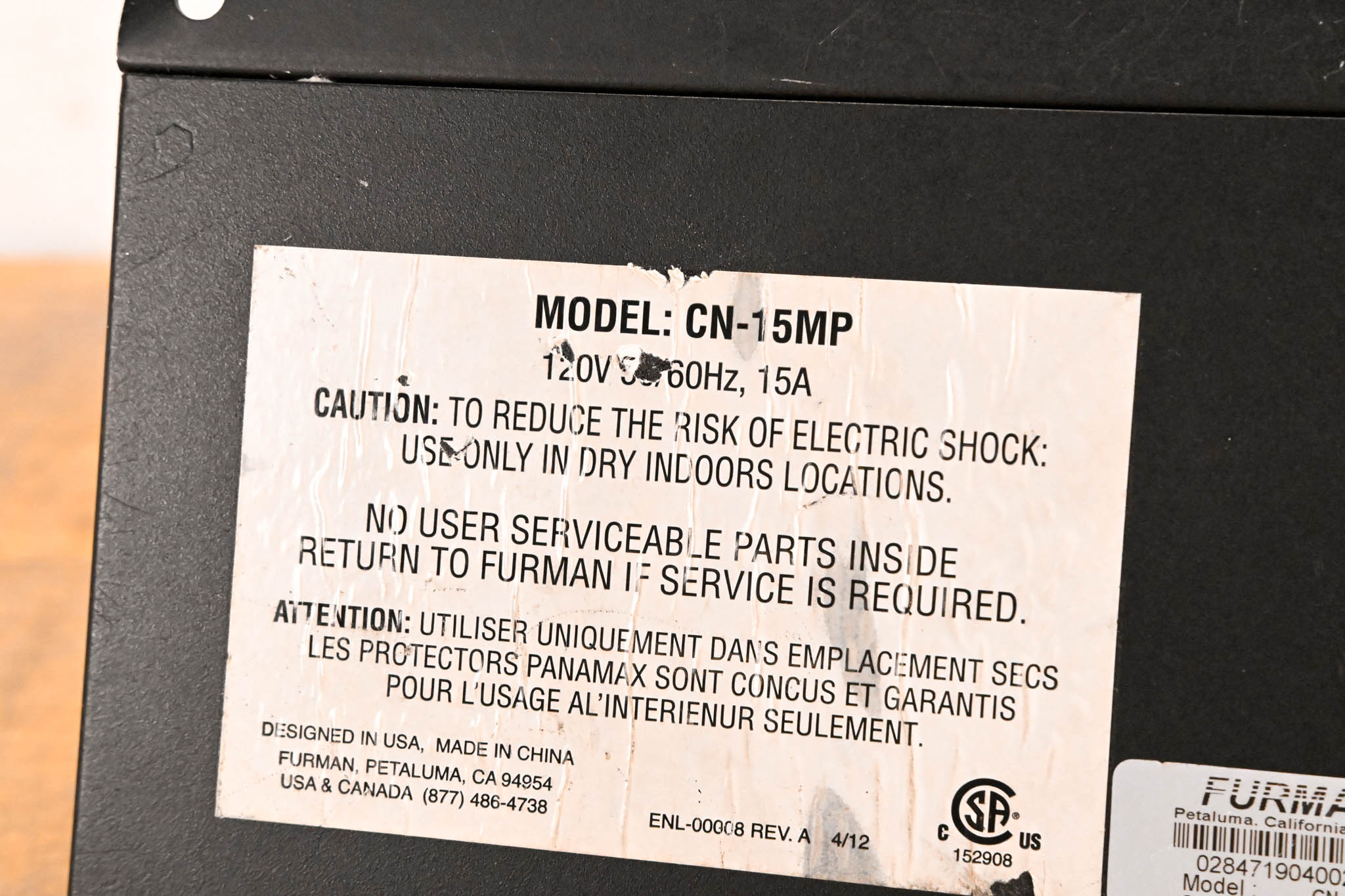 Furman CN-15MP Contractor Series MiniPort