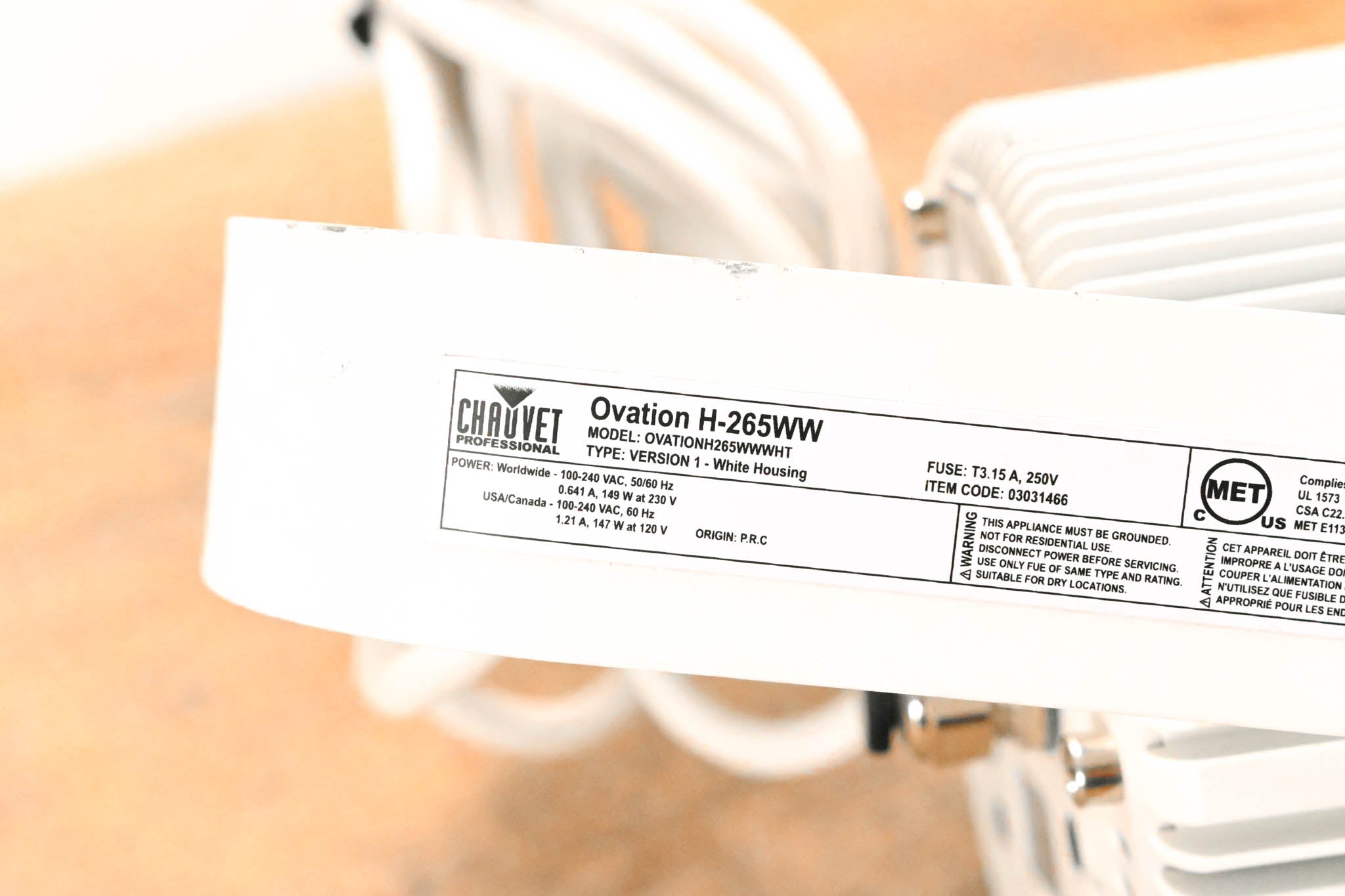 Chauvet Ovation H-265WW LED House Light (White)