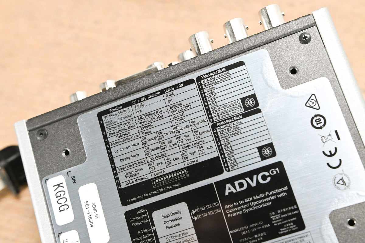 Grass Valley ADVC G1 Any-In to SDI Converter/Upconverter with Frame Sync