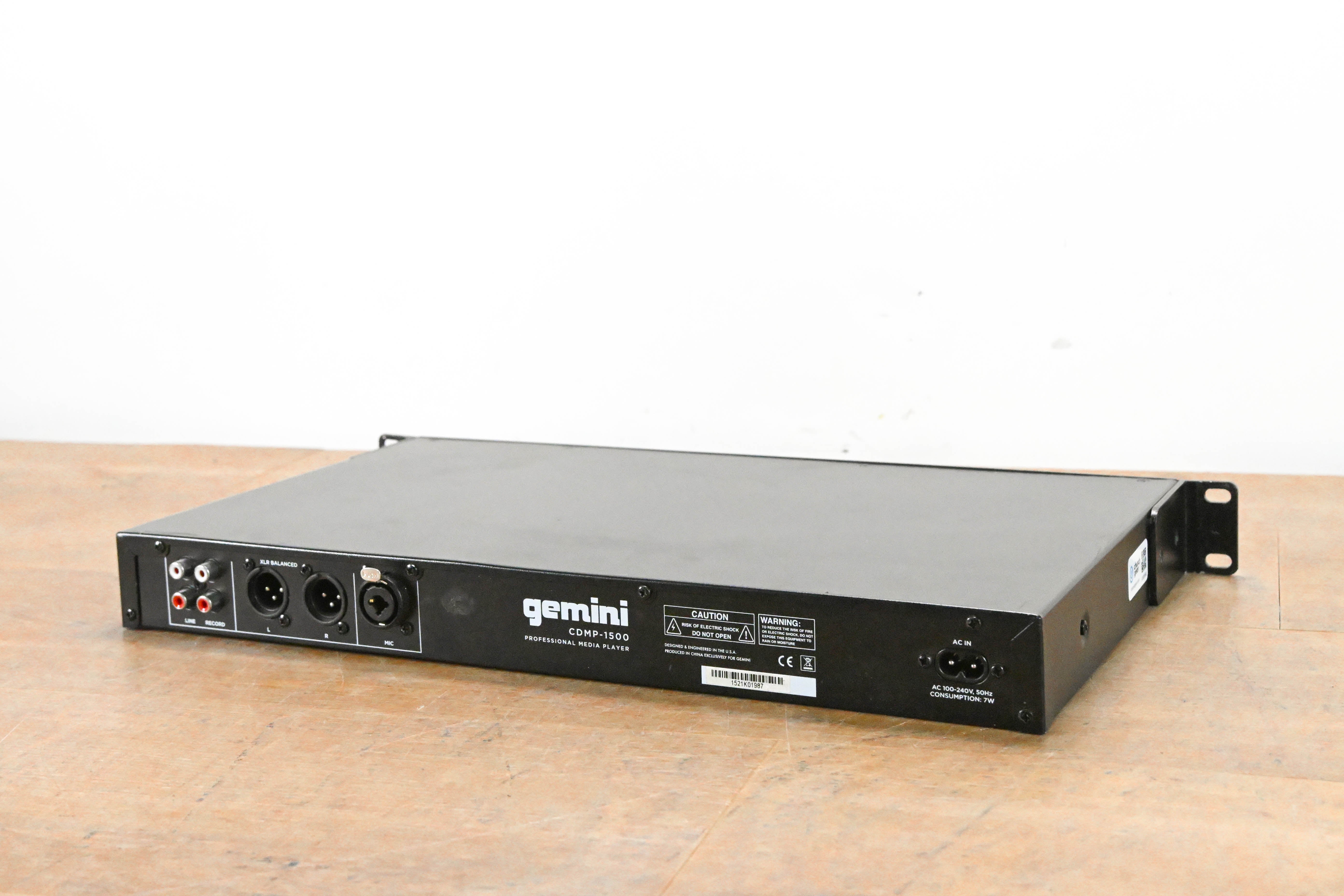 Gemini CDMP-1500 Rackmount CD and USB Media Player