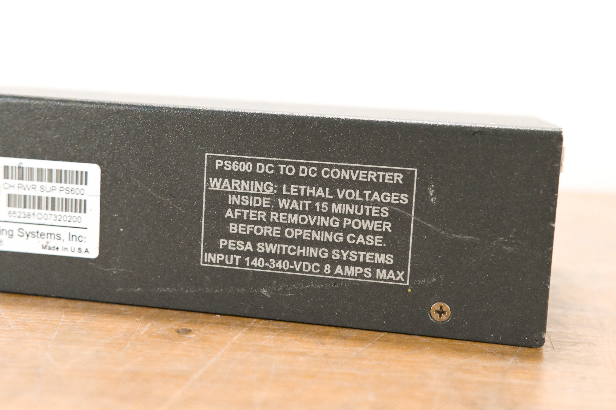 Pesa PS600 DC-to-DC Converter Power Supply (NO POWER SUPPLY)