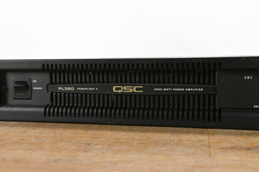 QSC PL380 Powerlight 3 Series 2-Channel Power Amplifier CG012GF