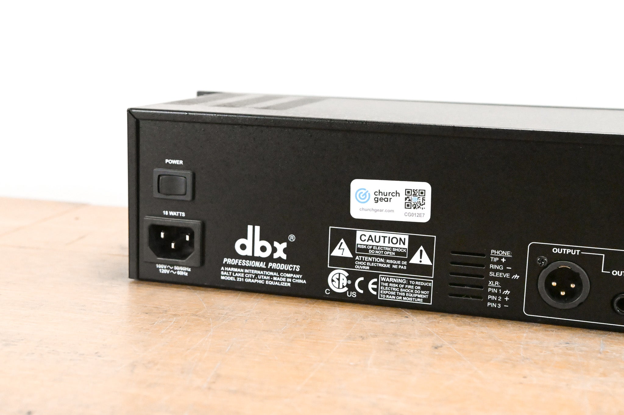 dbx 231 Dual-Channel 31-Band Graphic Equalizer