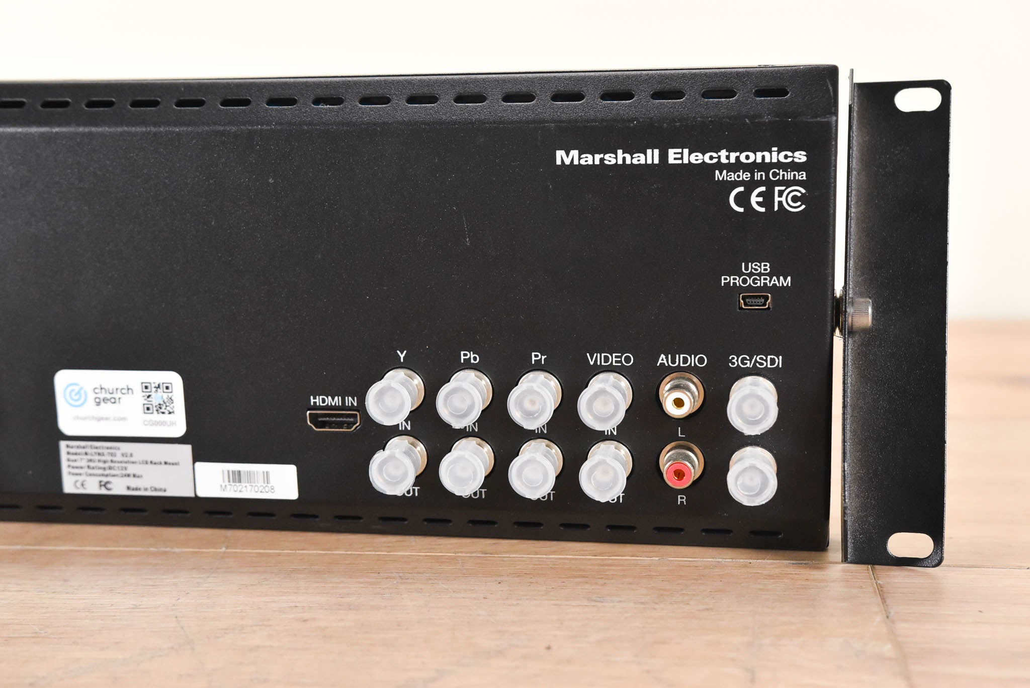 Marshall M-LYNX-702 V2.0 Dual 7" Rackmount LCD Display (NO POWER SUPPLY)