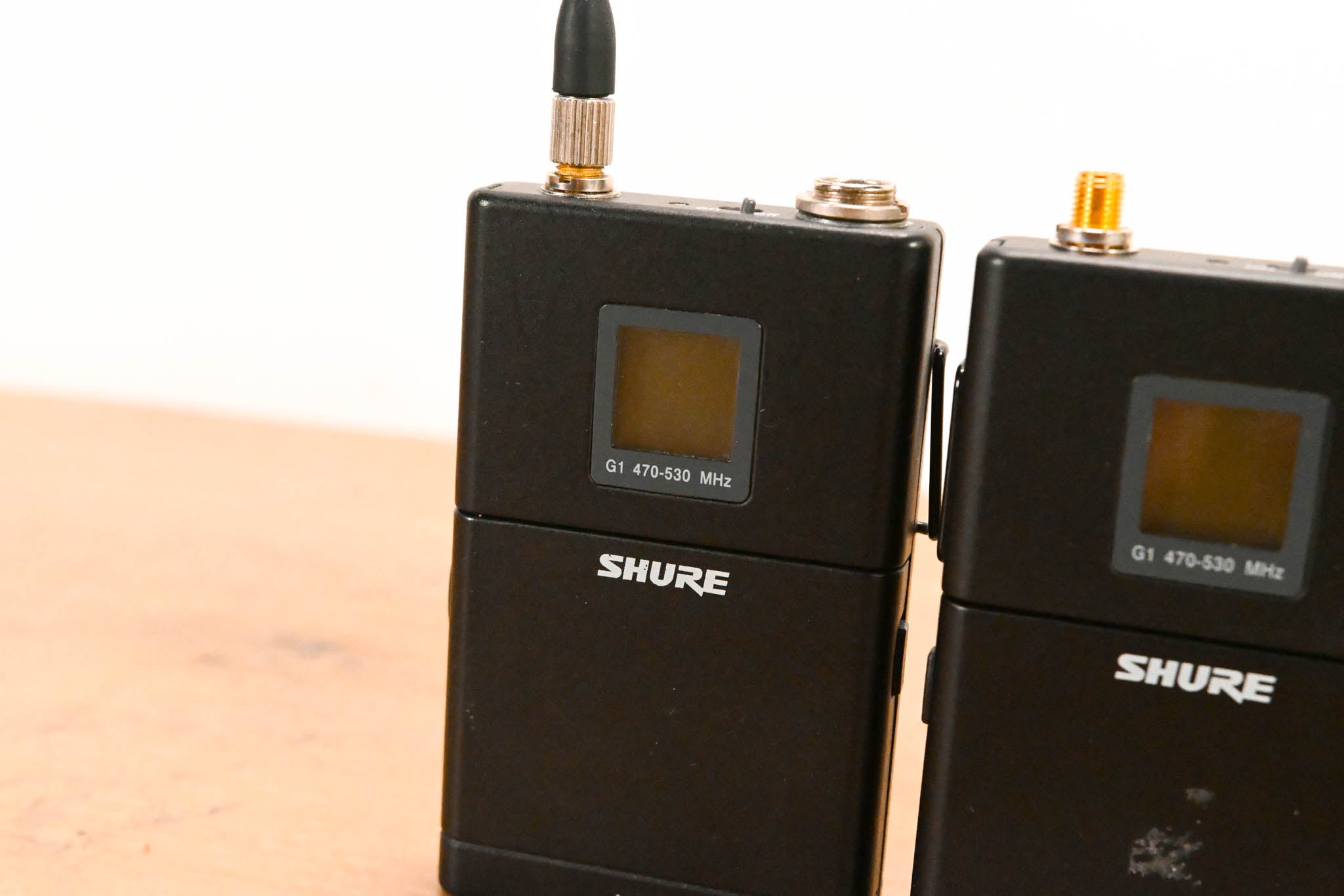 Shure UR4D Dual Wireless Receiver with two UR1 Bodypacks - G1